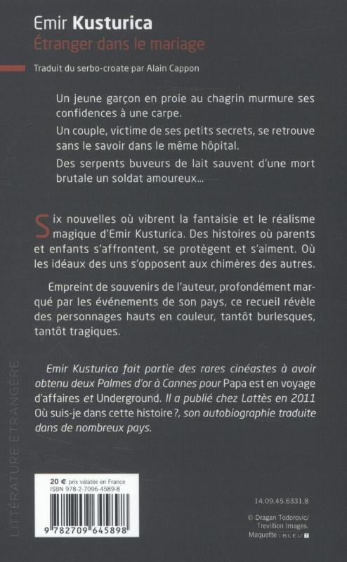 Rückseitencover Étranger dans le mariage