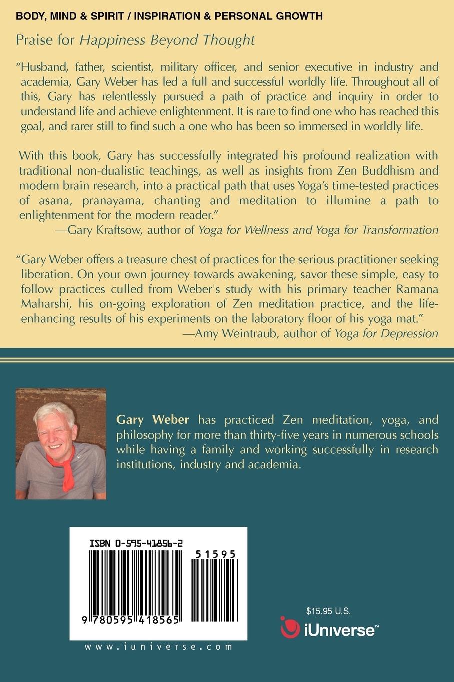 Rückseitencover Happiness Beyond Thought