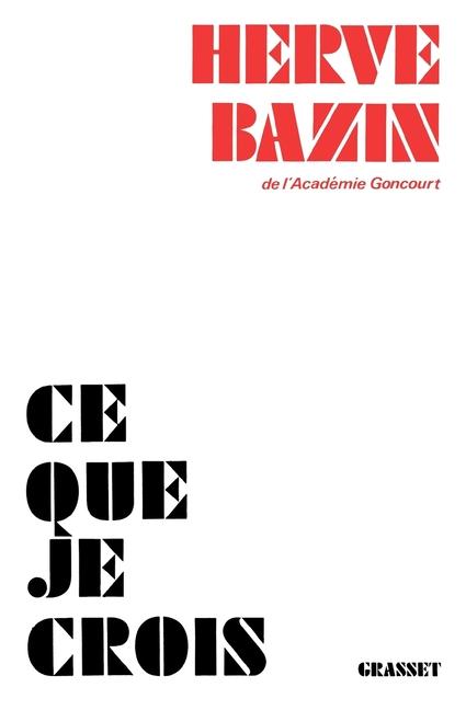 Vorderes Coverbild Ce que je crois