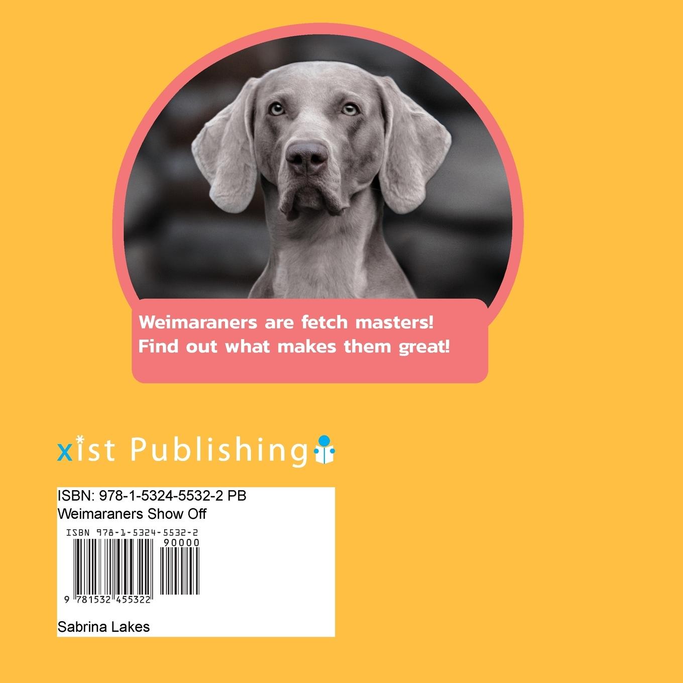 Rückseitencover Weimaraners Show Off