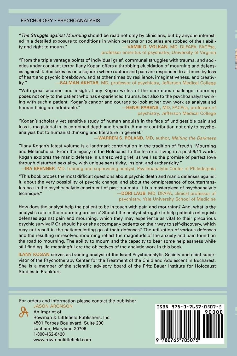 Rückseitencover Struggle Against Mourning