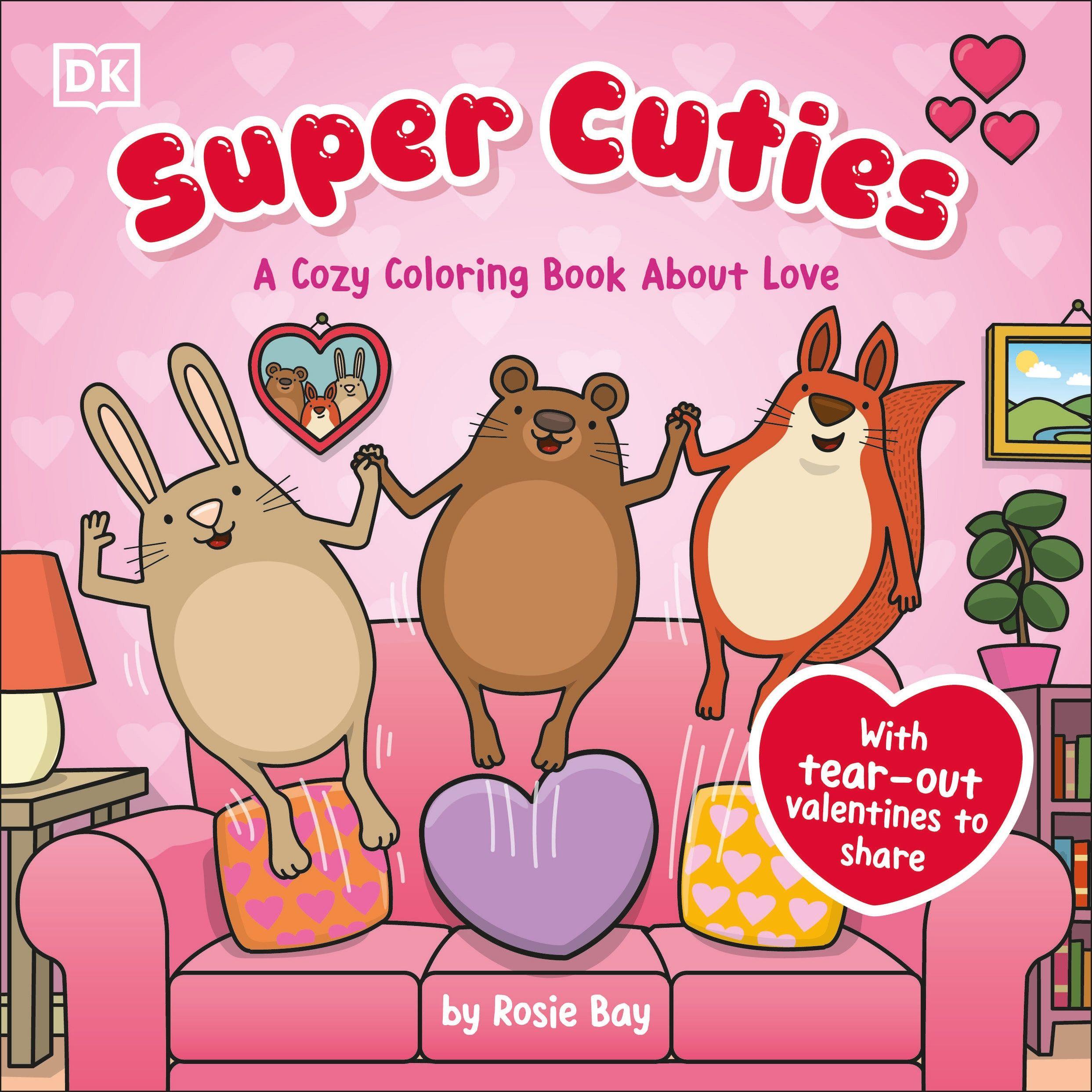 Vorderes Coverbild Super Cuties: A Cozy Coloring Book about Love