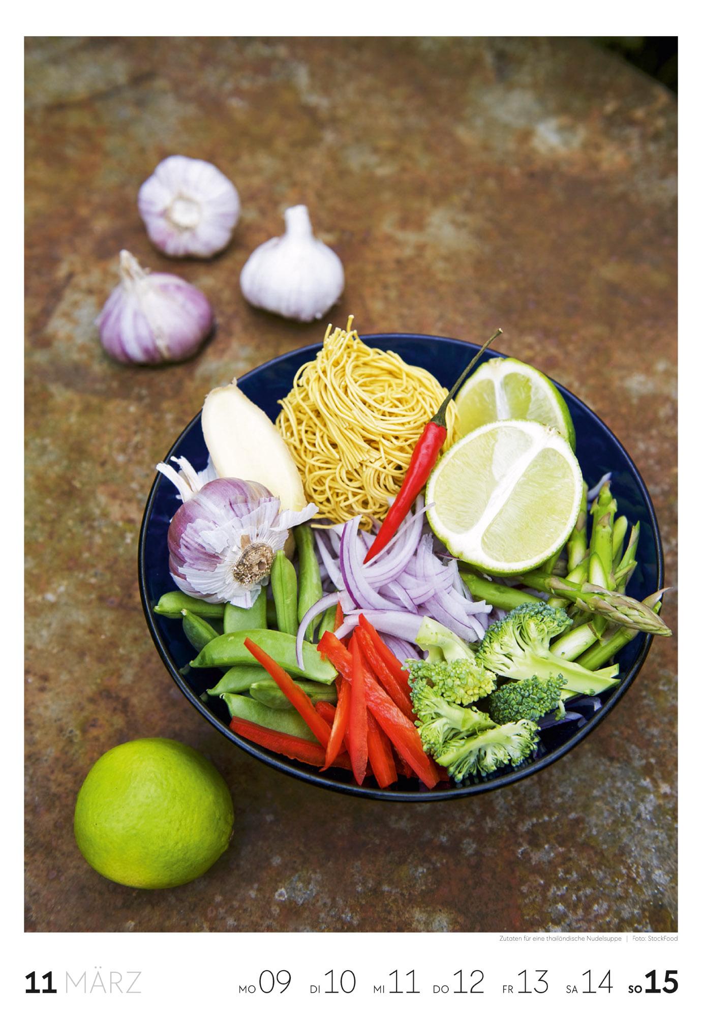 Beispielinhalt (Bild) Essen Wochenkalender 2026