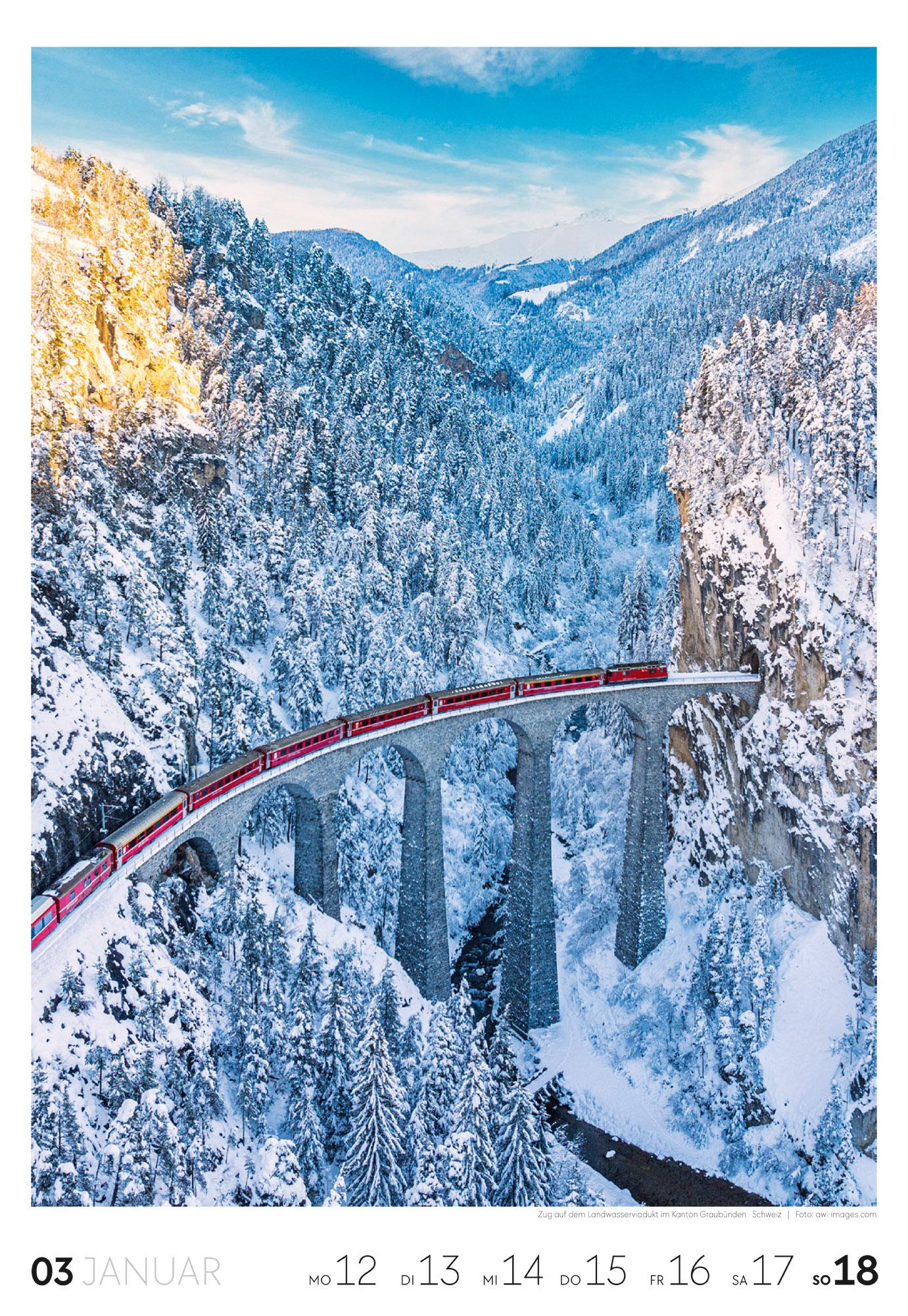 Beispielinhalt (Bild) Reisen Wochenkalender 2026