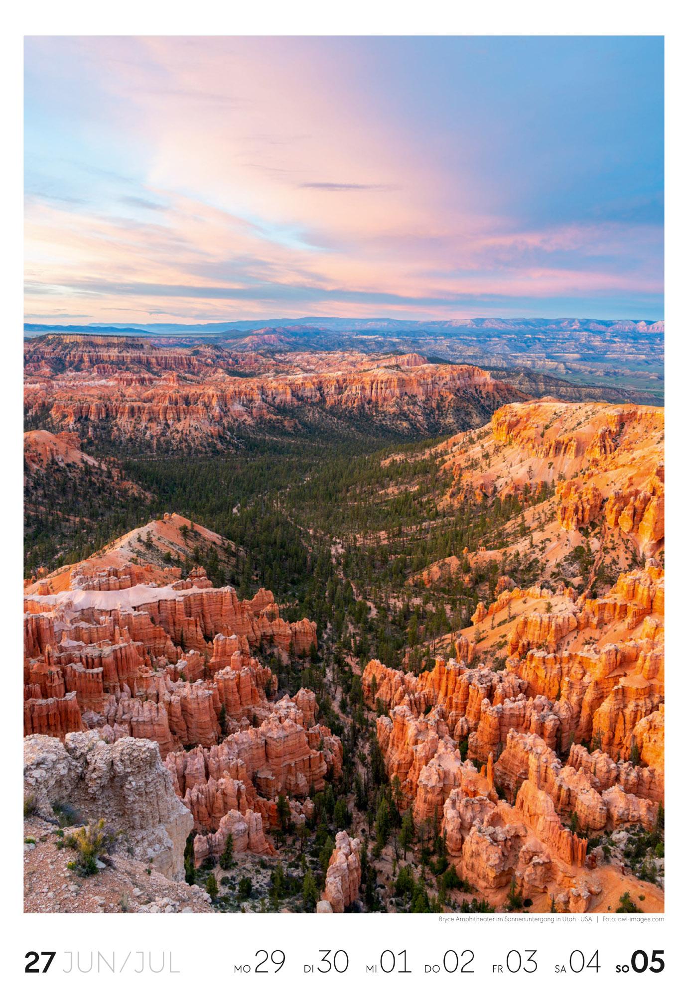 Beispielinhalt (Bild) Reisen Wochenkalender 2026