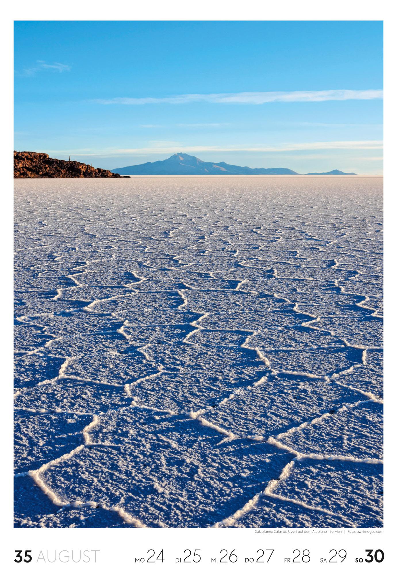Beispielinhalt (Bild) Reisen Wochenkalender 2026