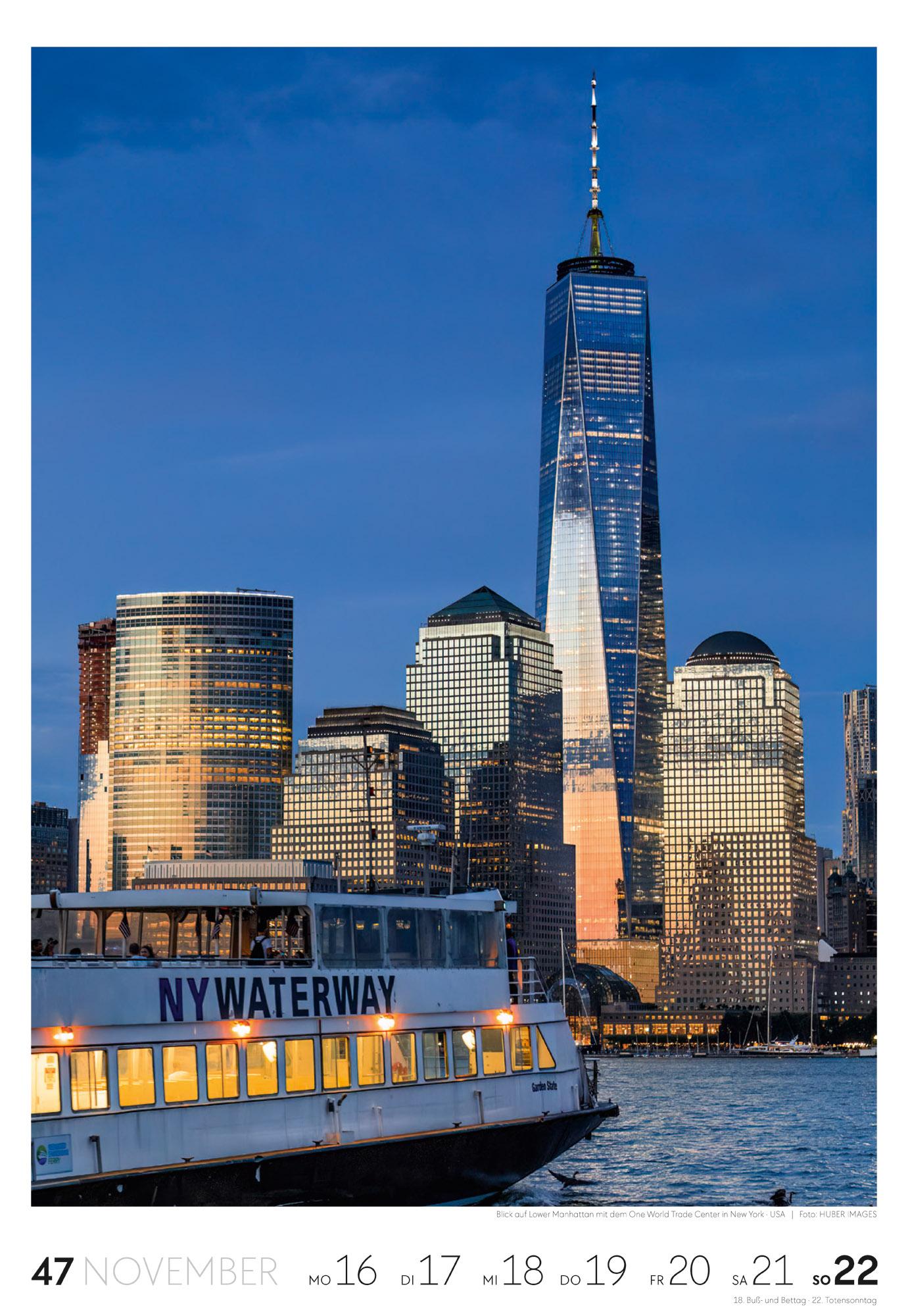 Beispielinhalt (Bild) Reisen Wochenkalender 2026