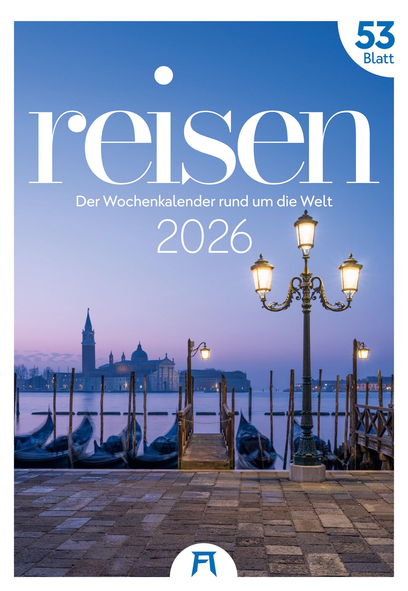 Vorderes Coverbild Reisen Wochenkalender 2026