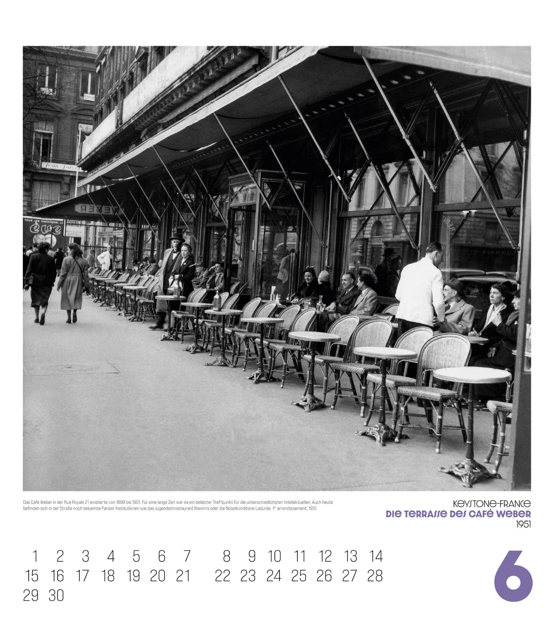 Beispielinhalt (Bild) Paris, mon amour Kalender 2026