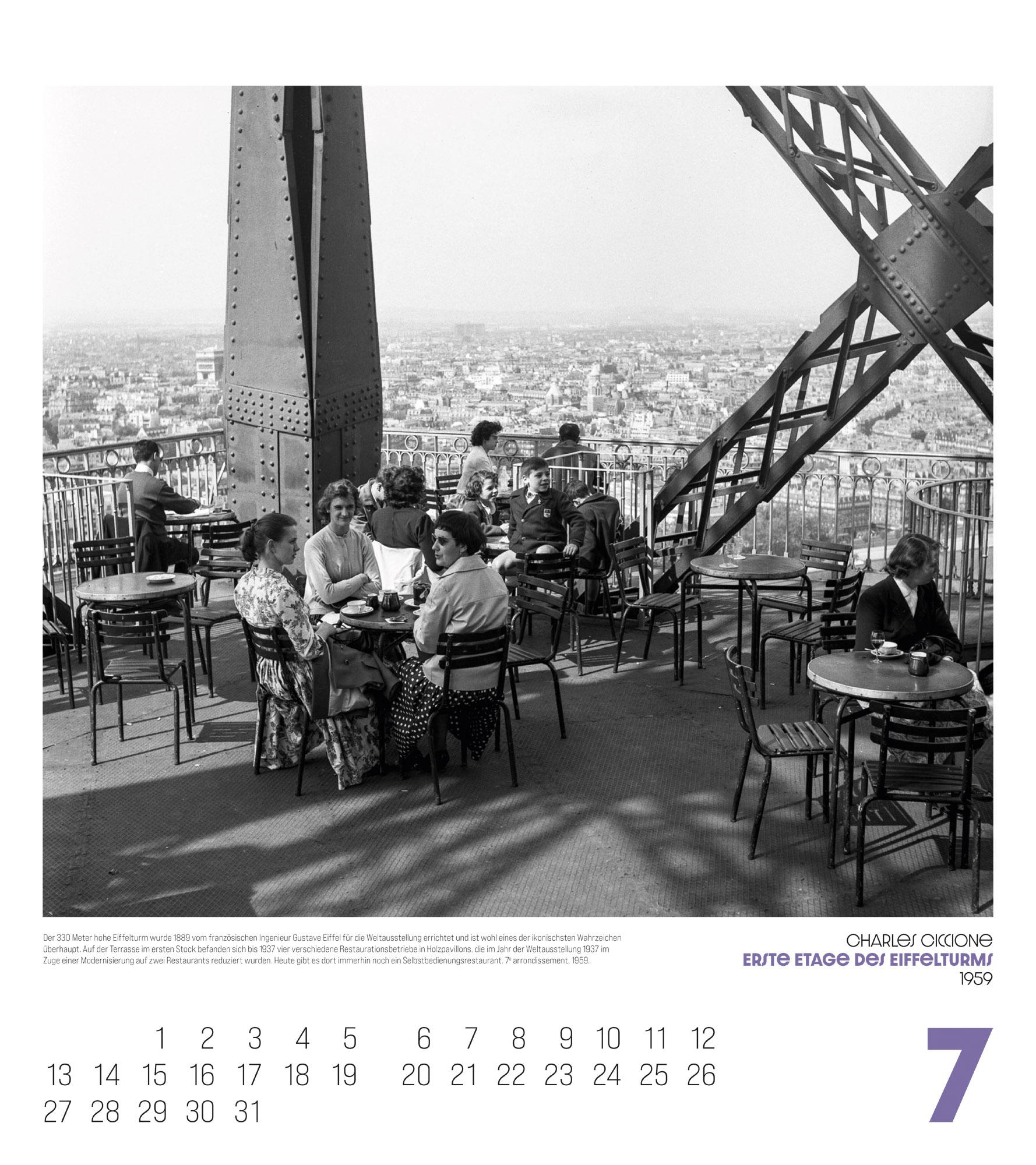 Beispielinhalt (Bild) Paris, mon amour Kalender 2026