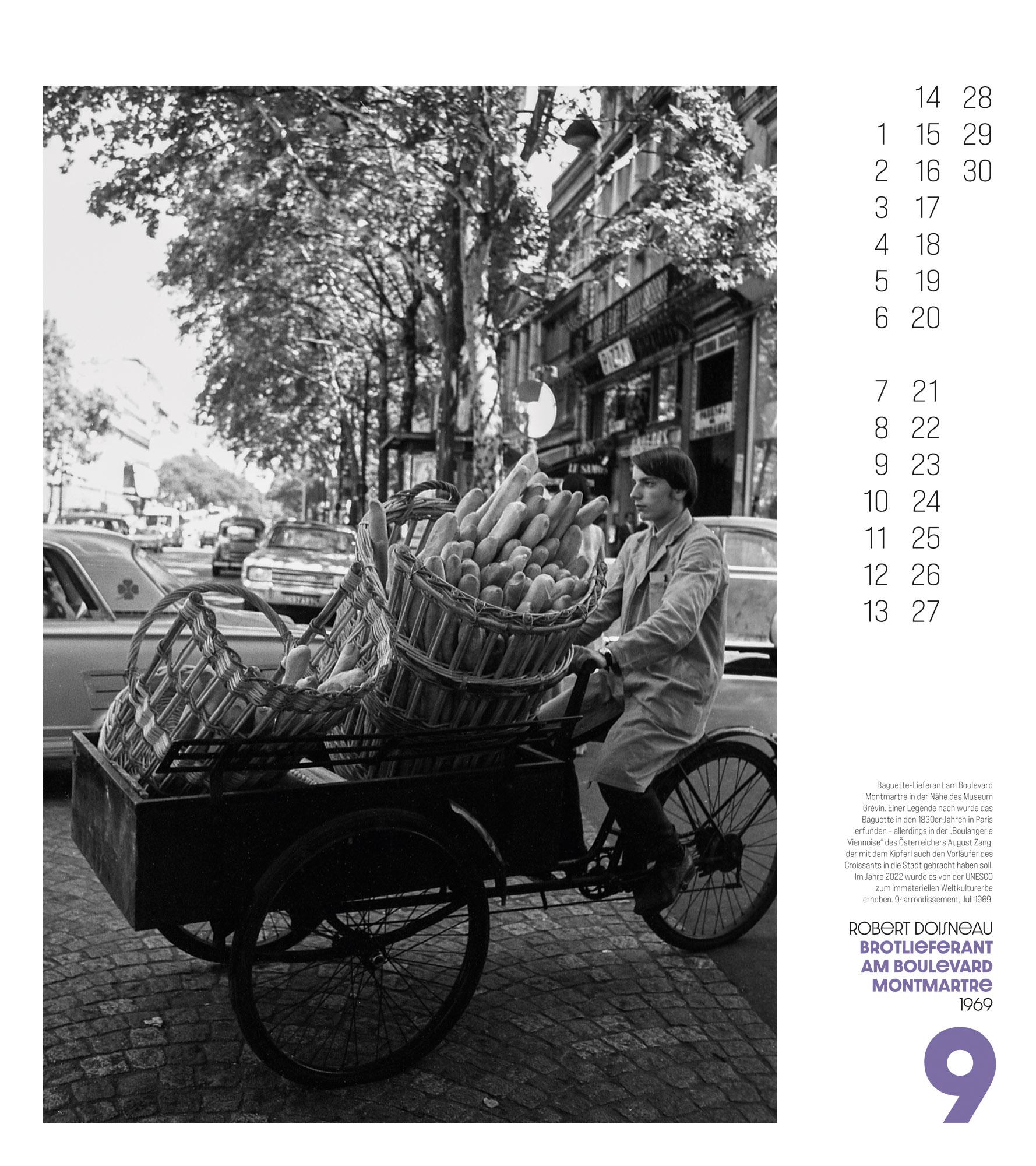 Beispielinhalt (Bild) Paris, mon amour Kalender 2026