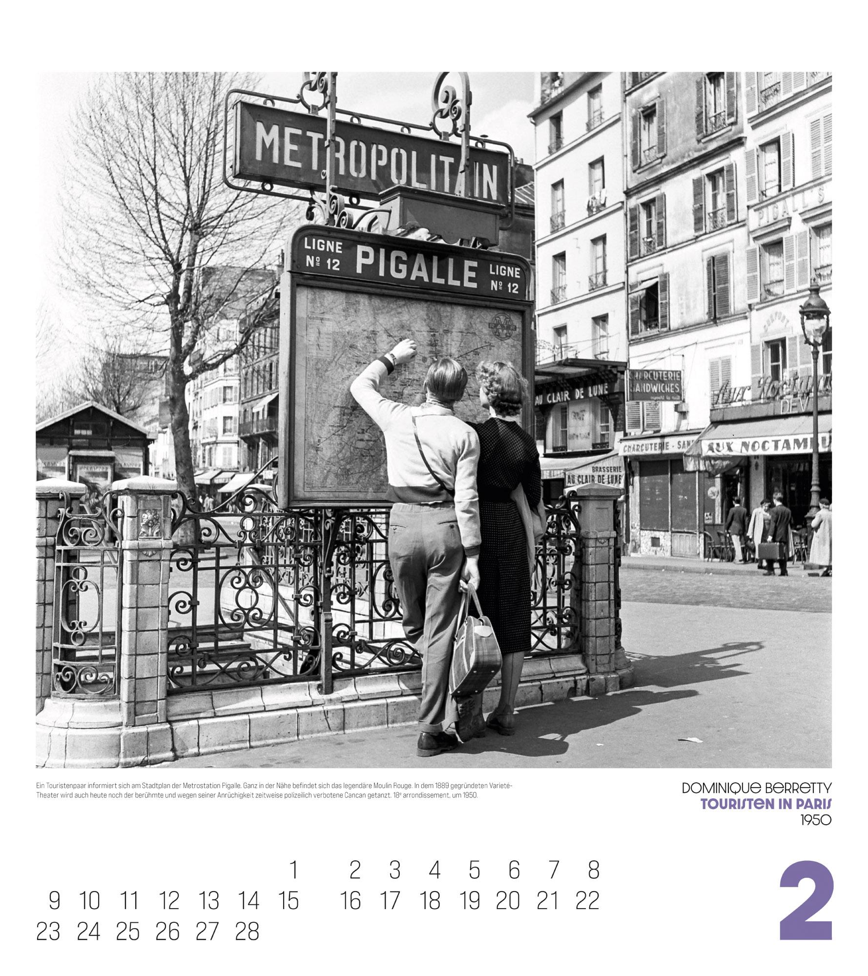 Beispielinhalt (Bild) Paris, mon amour Kalender 2026