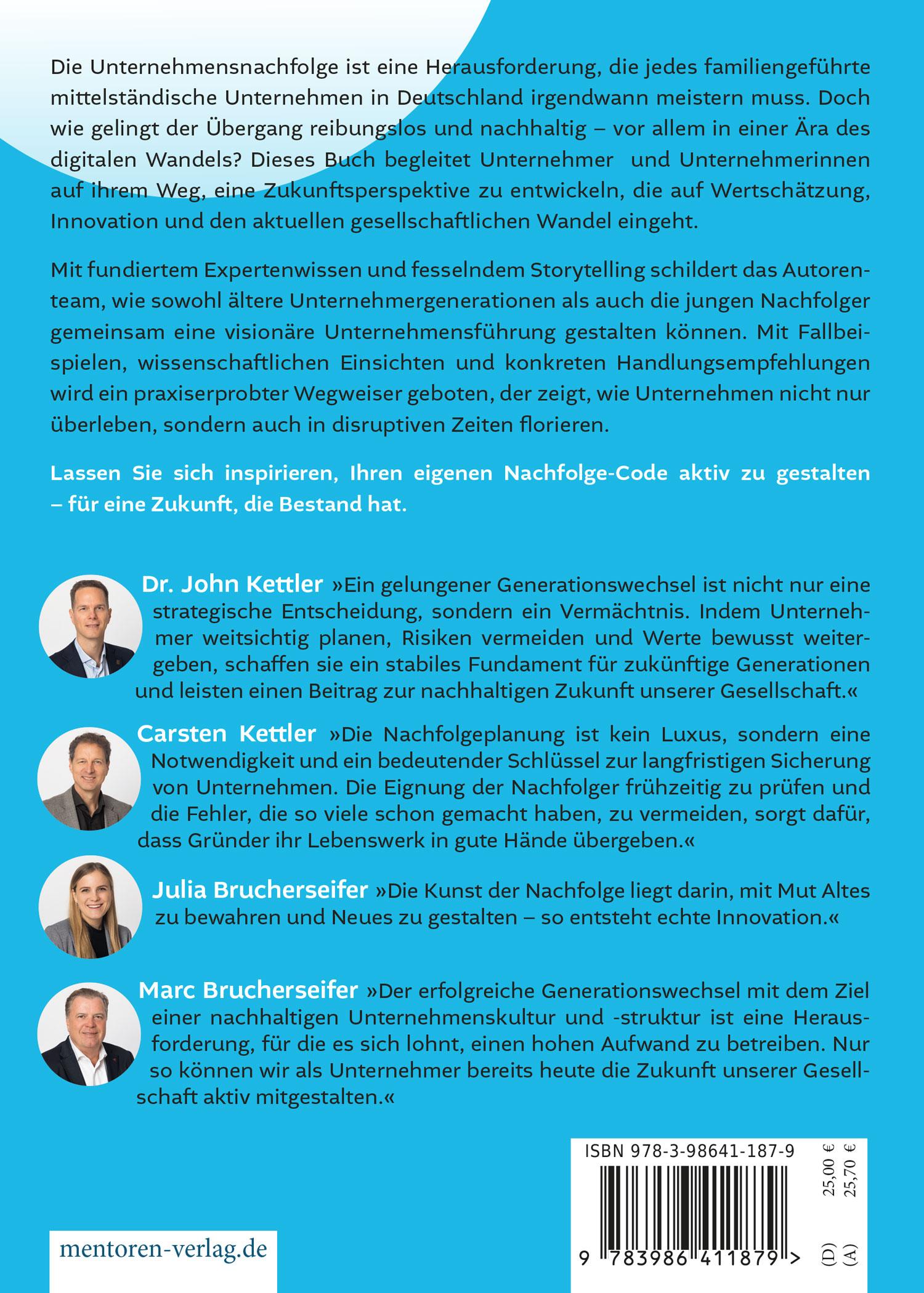 Rückseitencover Der Nachfolge-Code
