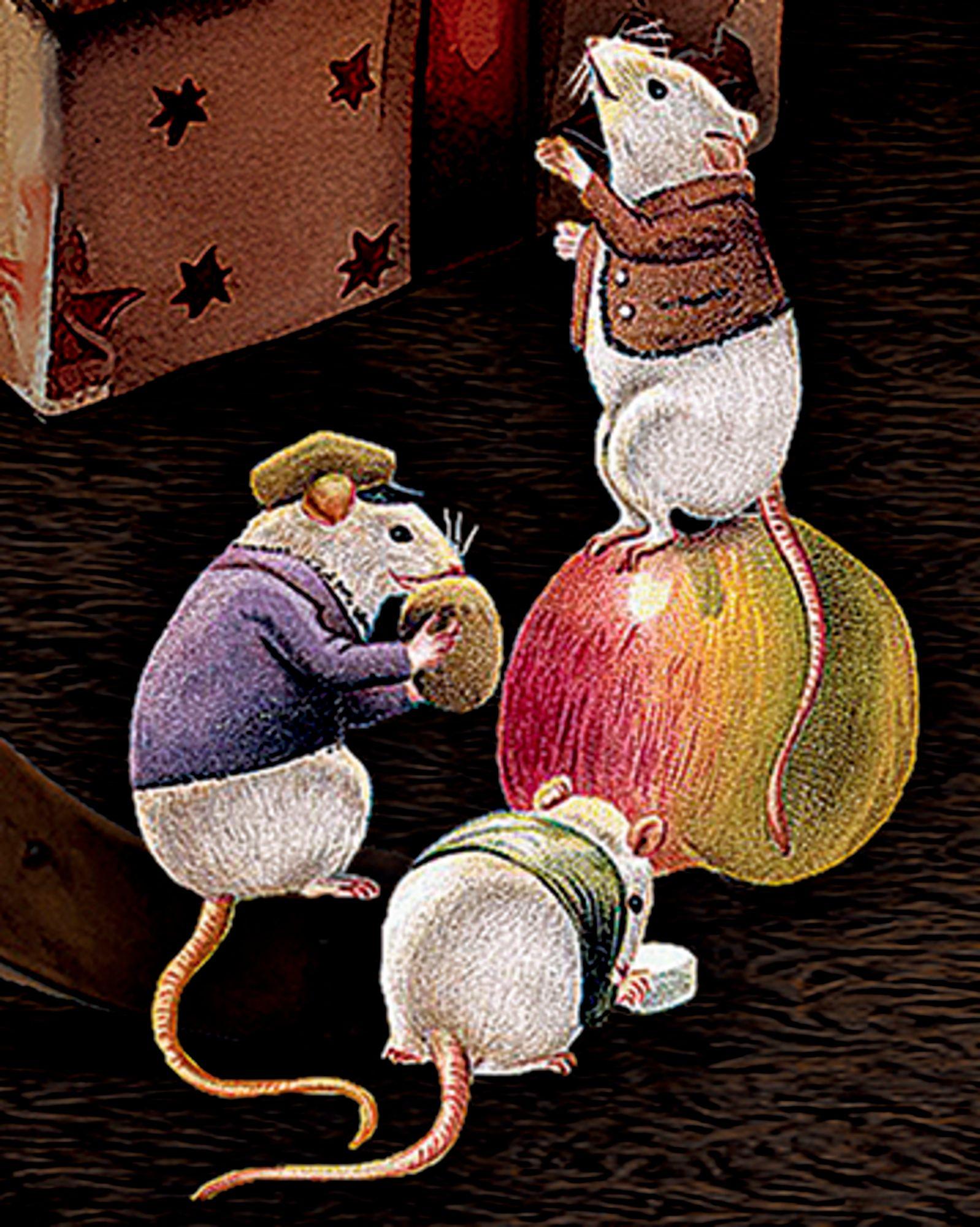 Beispielinhalt (Bild) Wand-Adventskalender - Katzen am Fenster