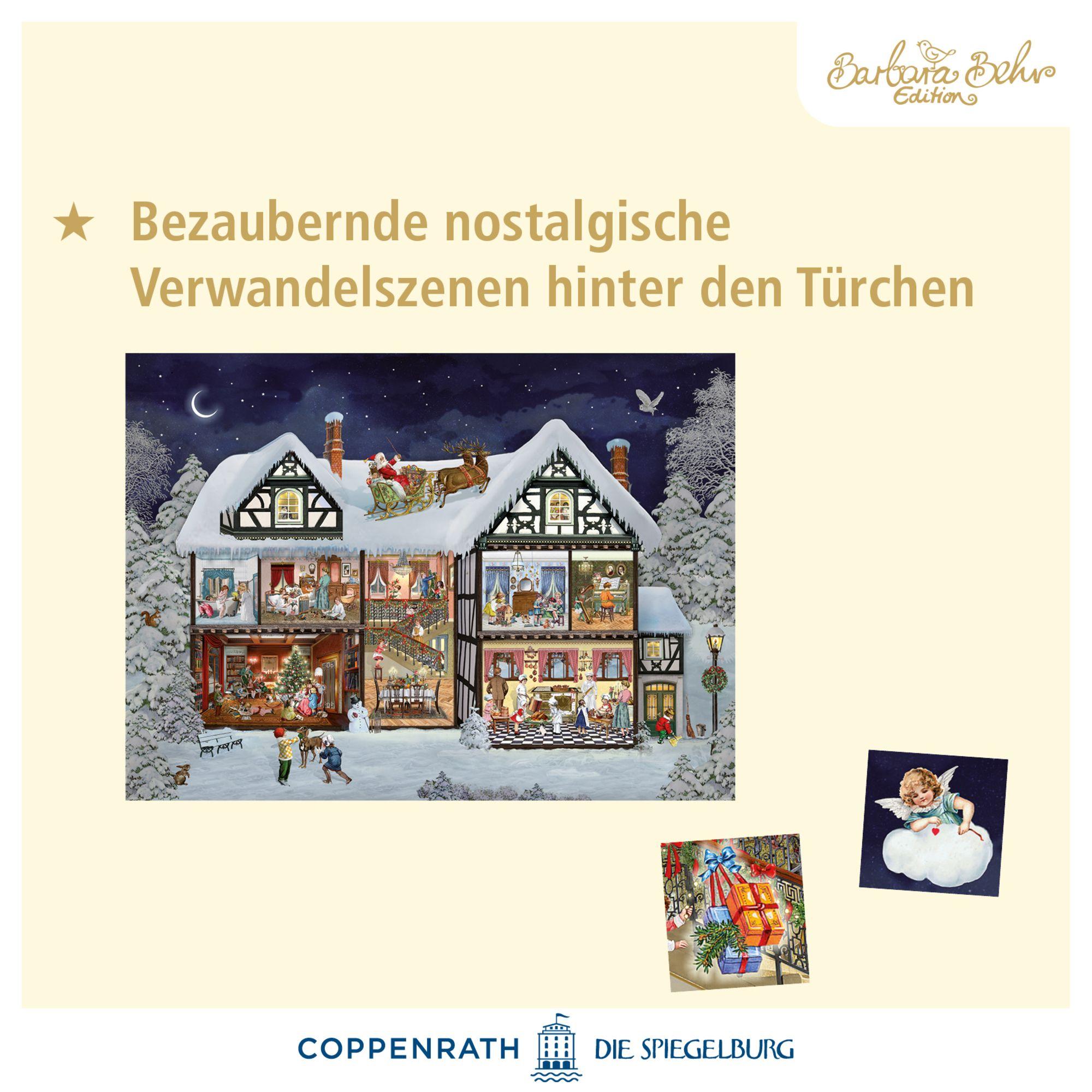 Beispielinhalt (Bild) A3-Wand-Adventskalender - Im Adventshaus