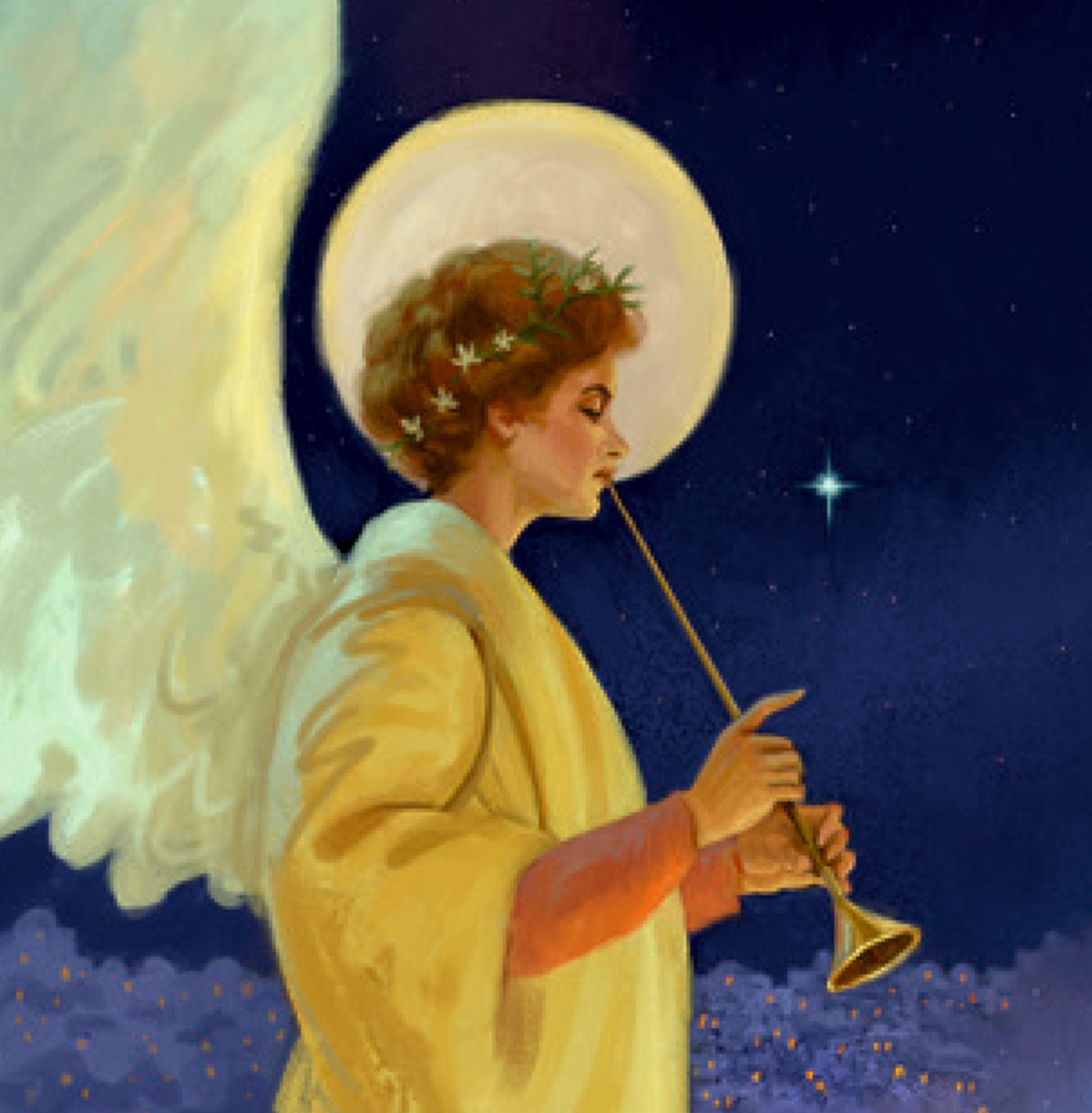 Beispielinhalt (Bild) A3-Wand-Adventskalender - An der Weihnachtskrippe