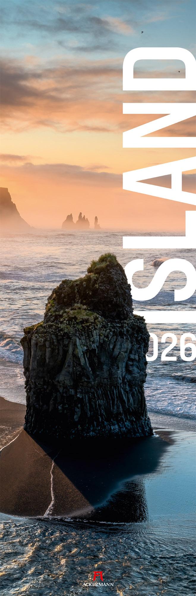 Vorderes Coverbild Island Vertikal Kalender 2026