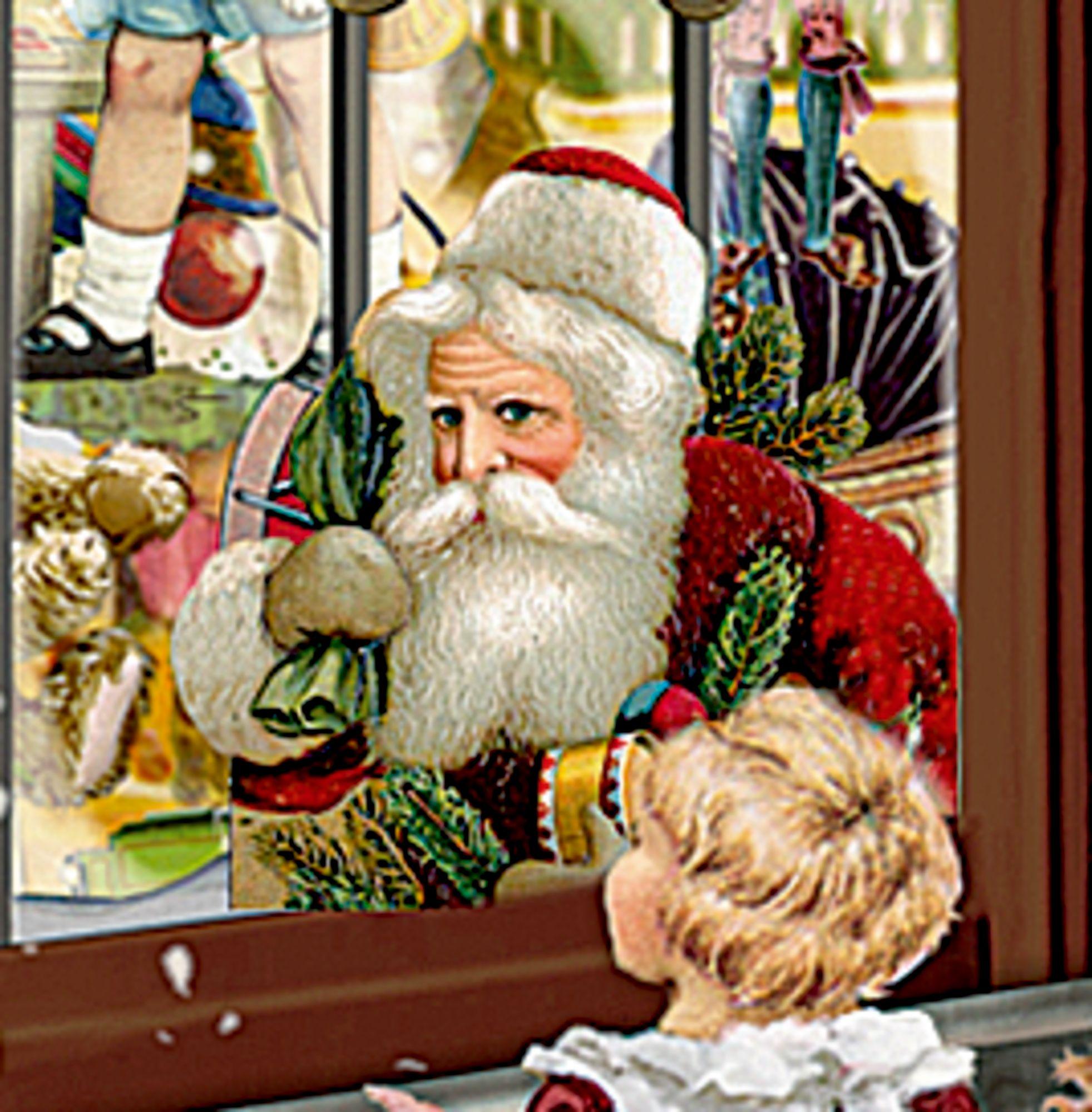 Beispielinhalt (Bild) Wand-Adventskalender - Nostalgischer Lichterbogen