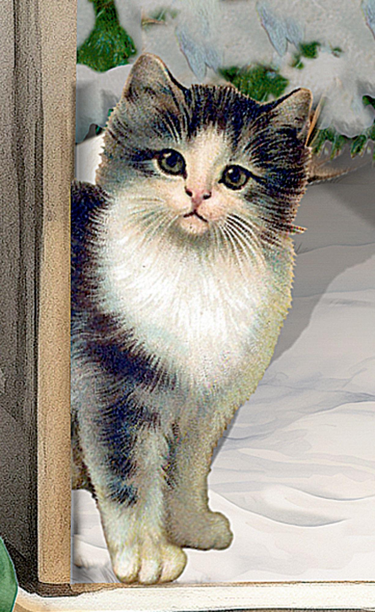 Beispielinhalt (Bild) Wand-Adventskalender - Nostalgischer Weihnachtsladen