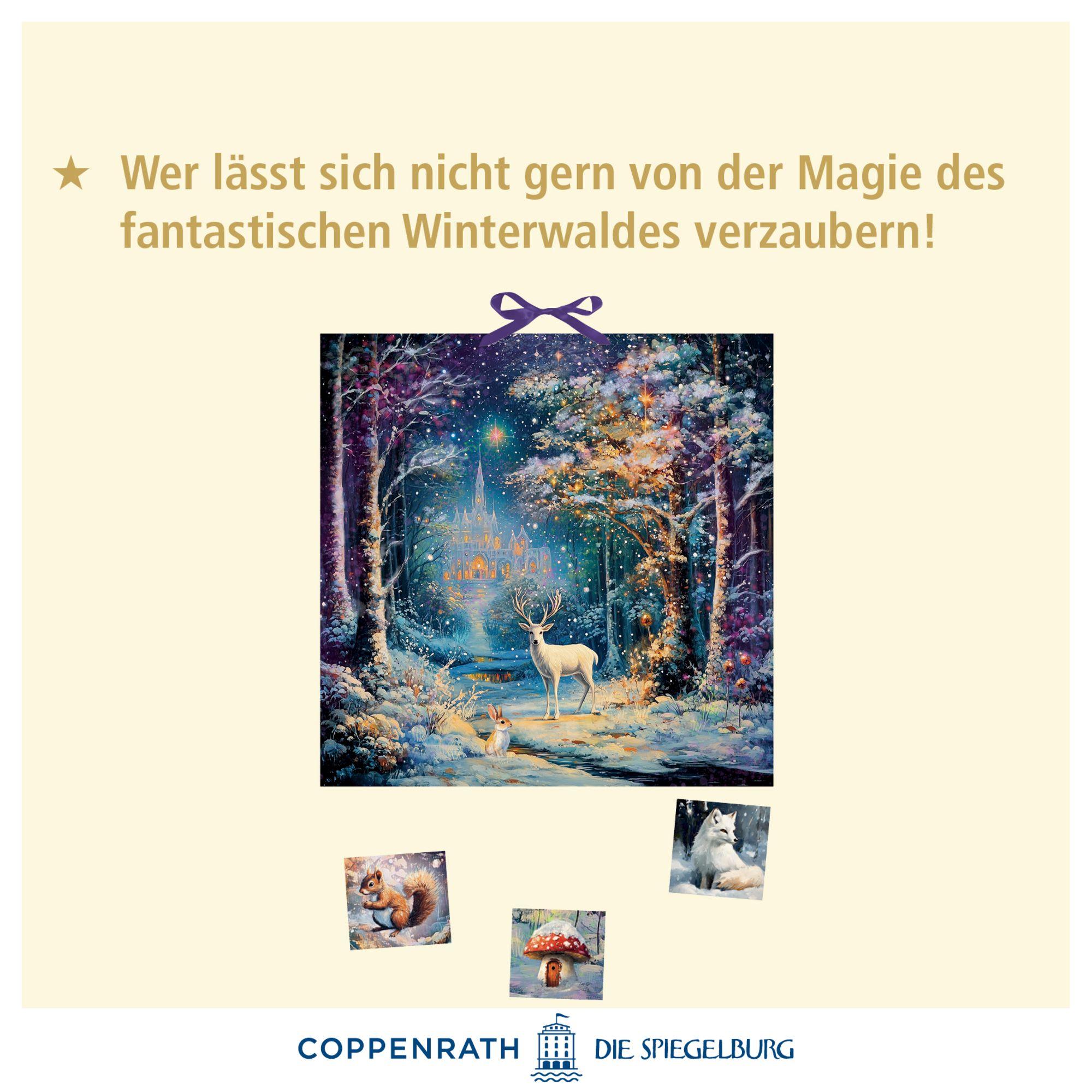 Beispielinhalt (Bild) Wand-Adventskalender - Magischer Winterwald