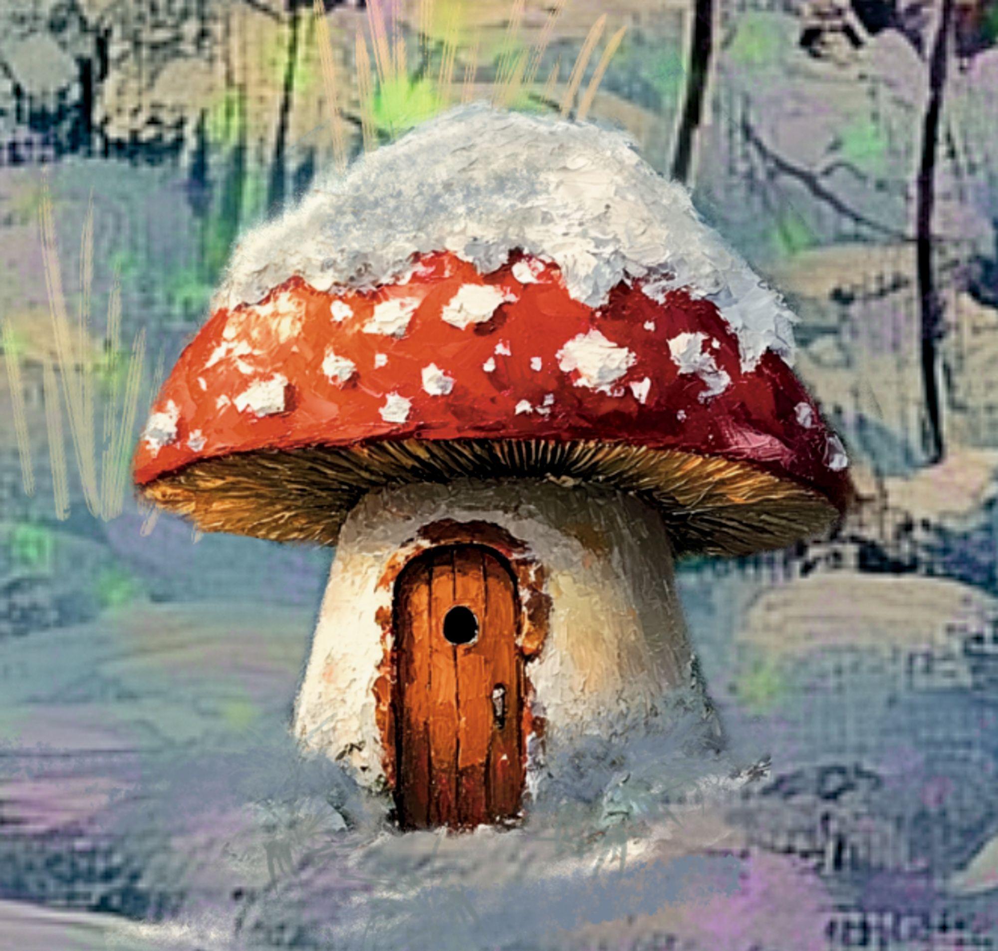 Beispielinhalt (Bild) Wand-Adventskalender - Magischer Winterwald