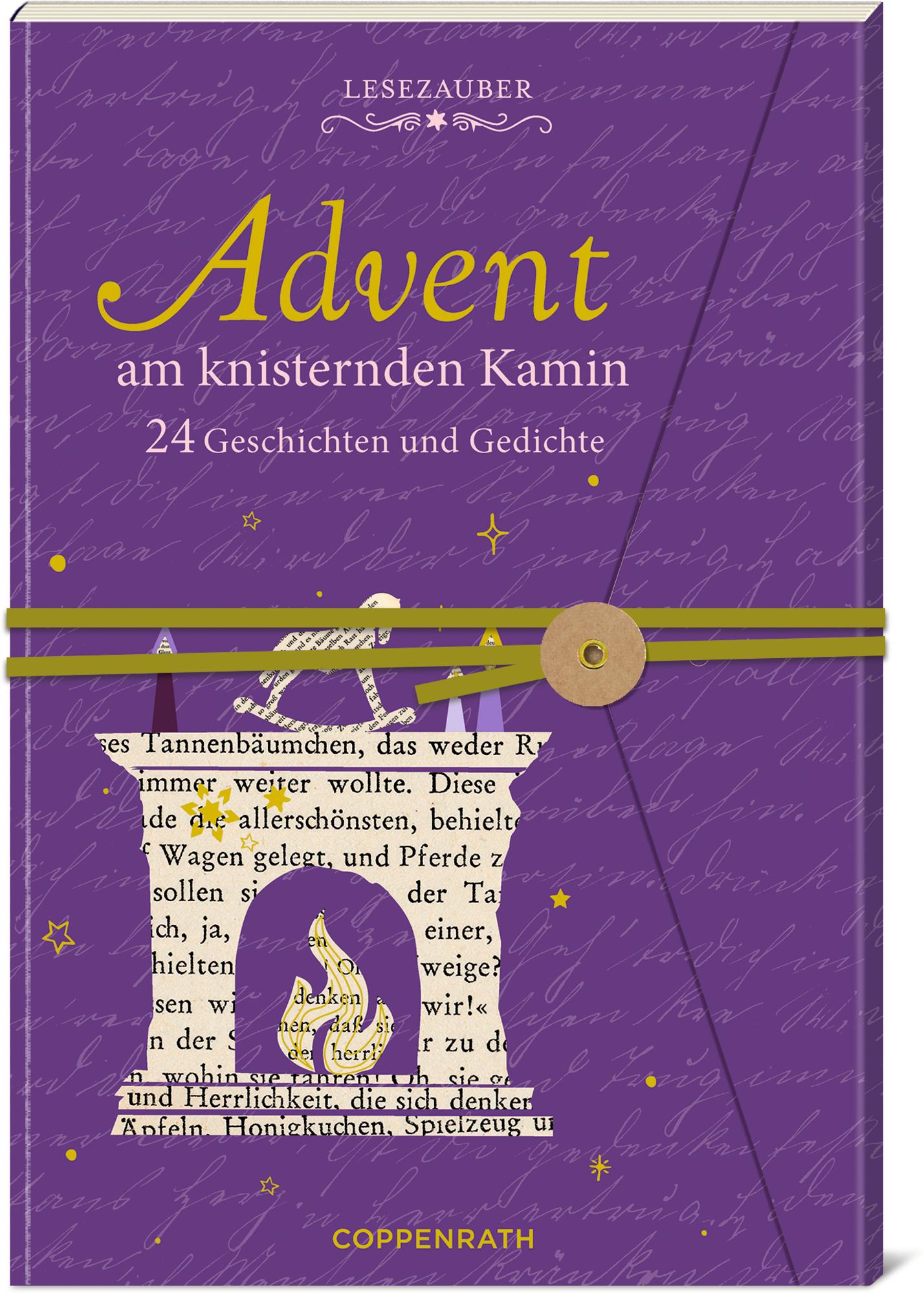 Vorderes Coverbild Brief-Adventskalenderbuch - Advent am knisternden Kamin