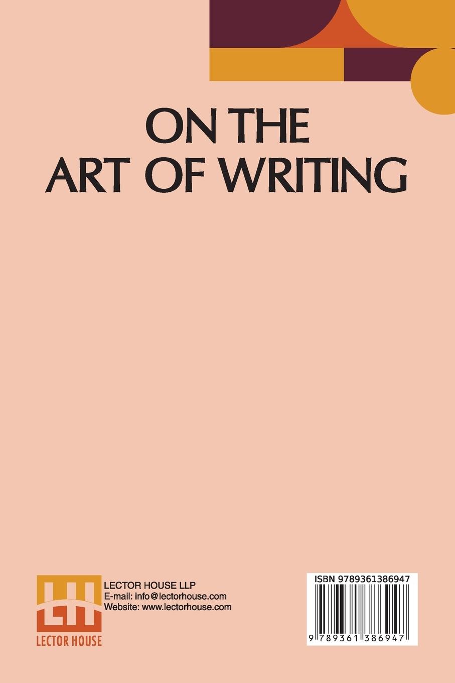 Rückseitencover On The Art Of Writing