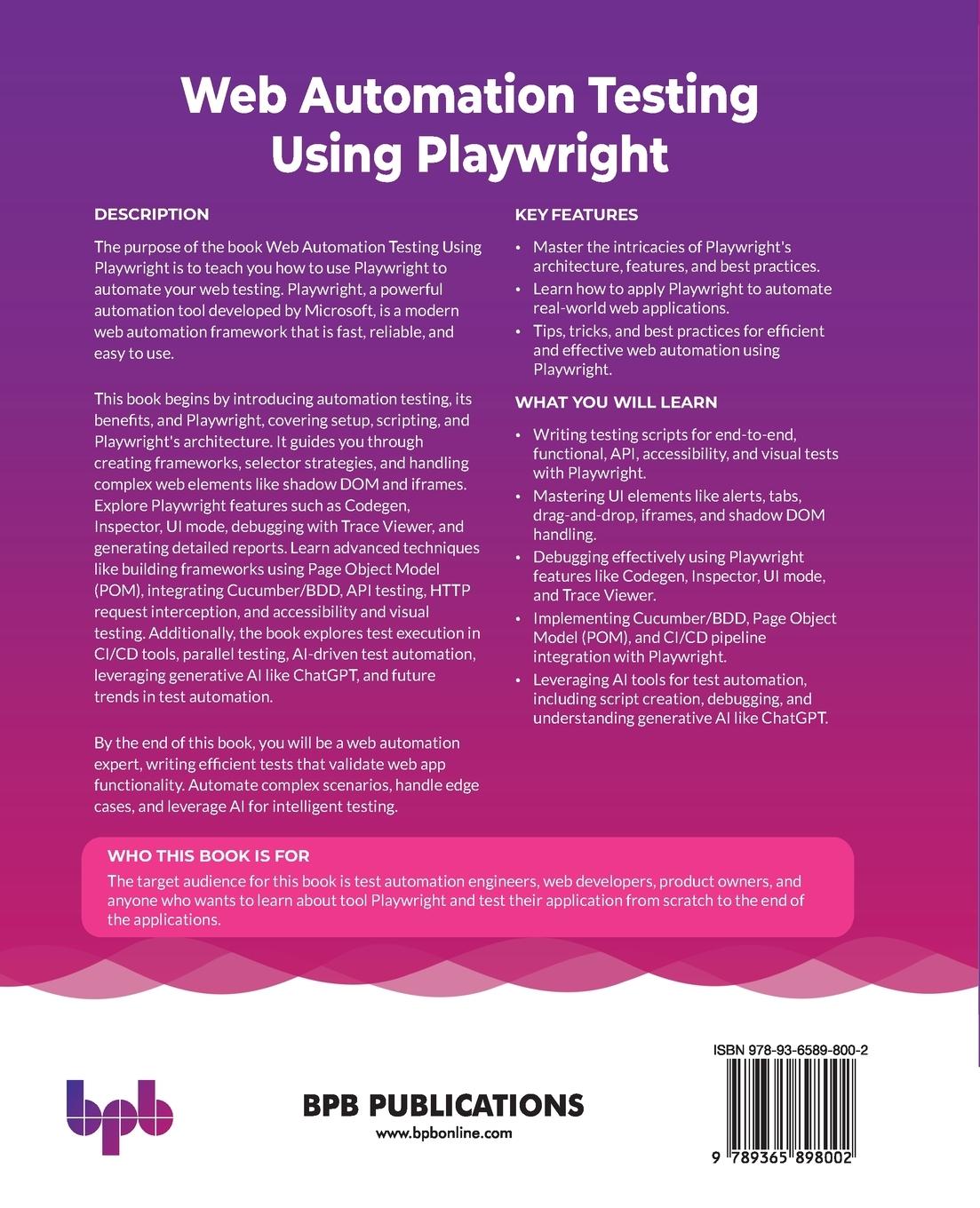 Rückseitencover Web Automation Testing Using Playwright