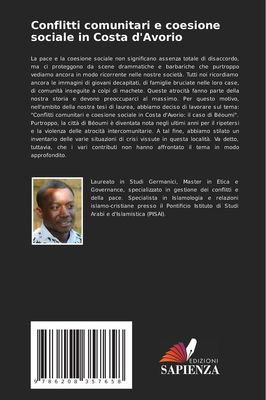 Rückseitencover Conflitti comunitari e coesione sociale in Costa d'Avorio