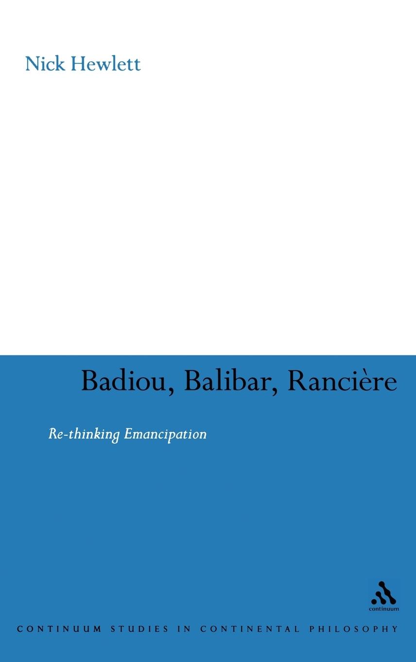 Vorderes Coverbild Badiou, Balibar, Ranciere