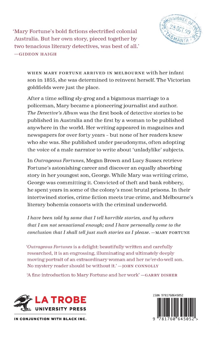 Rückseitencover Outrageous Fortunes