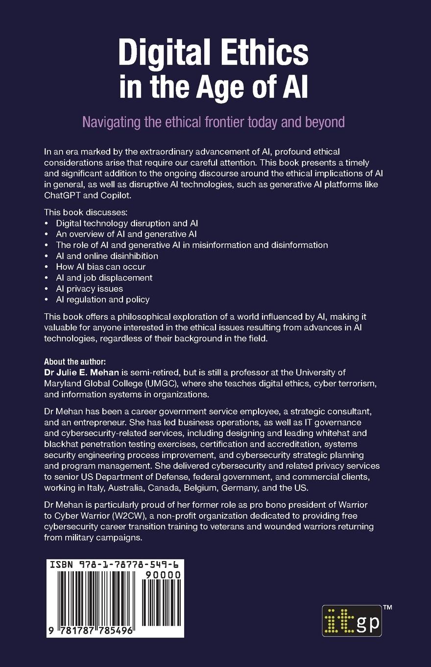 Rückseitencover Digital Ethics in the Age of AI