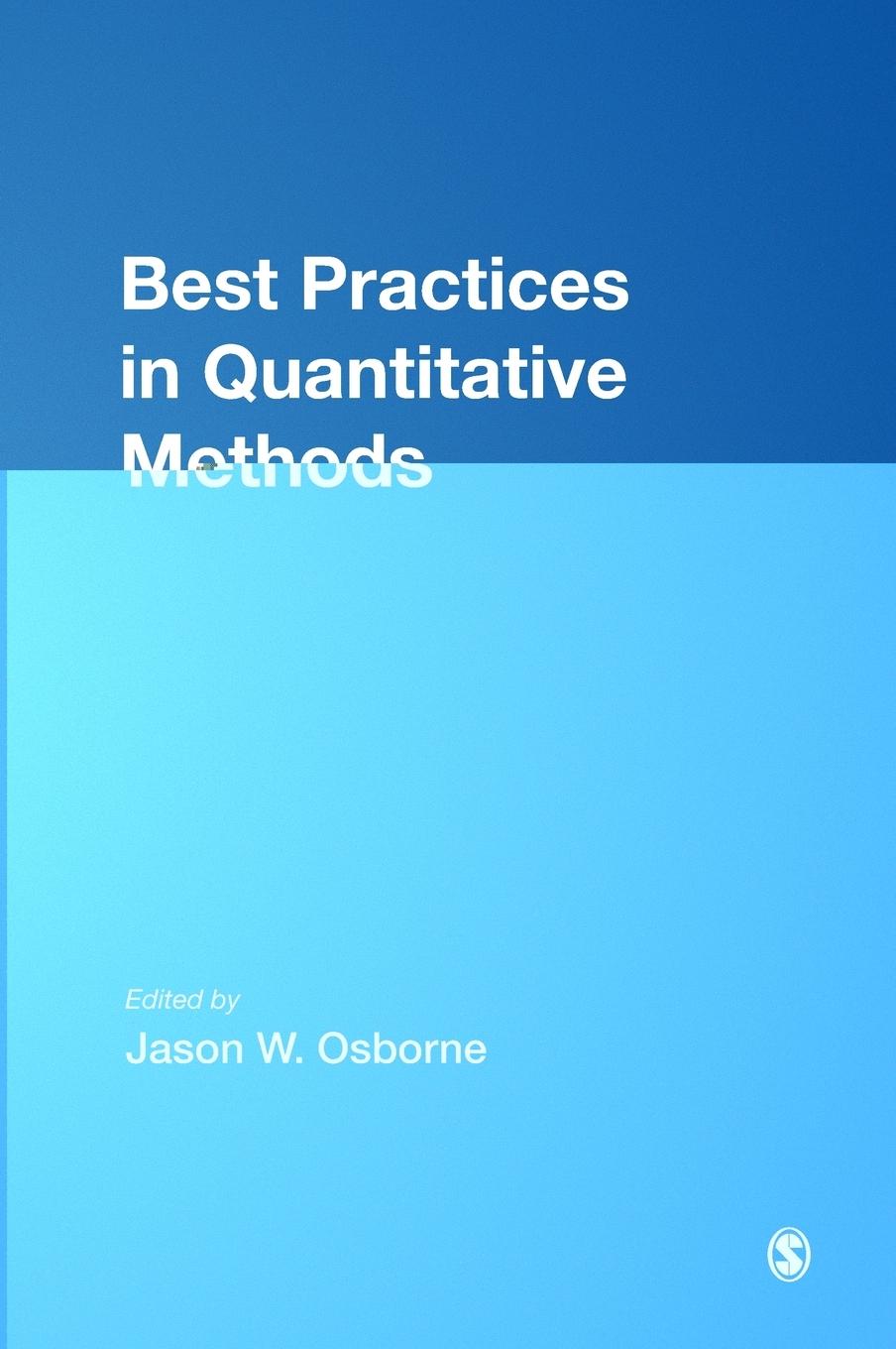 Vorderes Coverbild Best Practices in Quantitative Methods