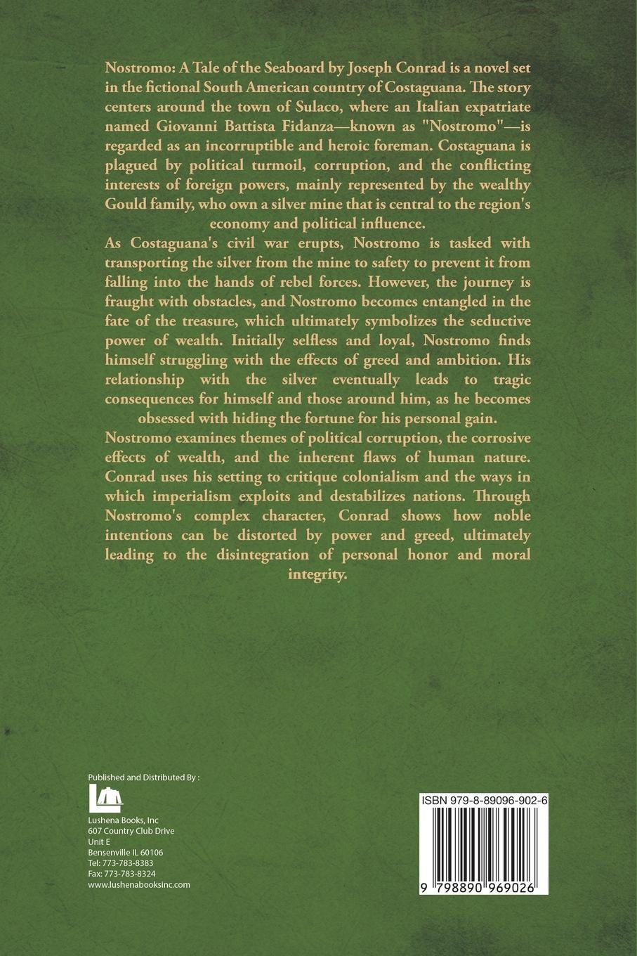 Rückseitencover Nostromo A Tale of the Seaboard