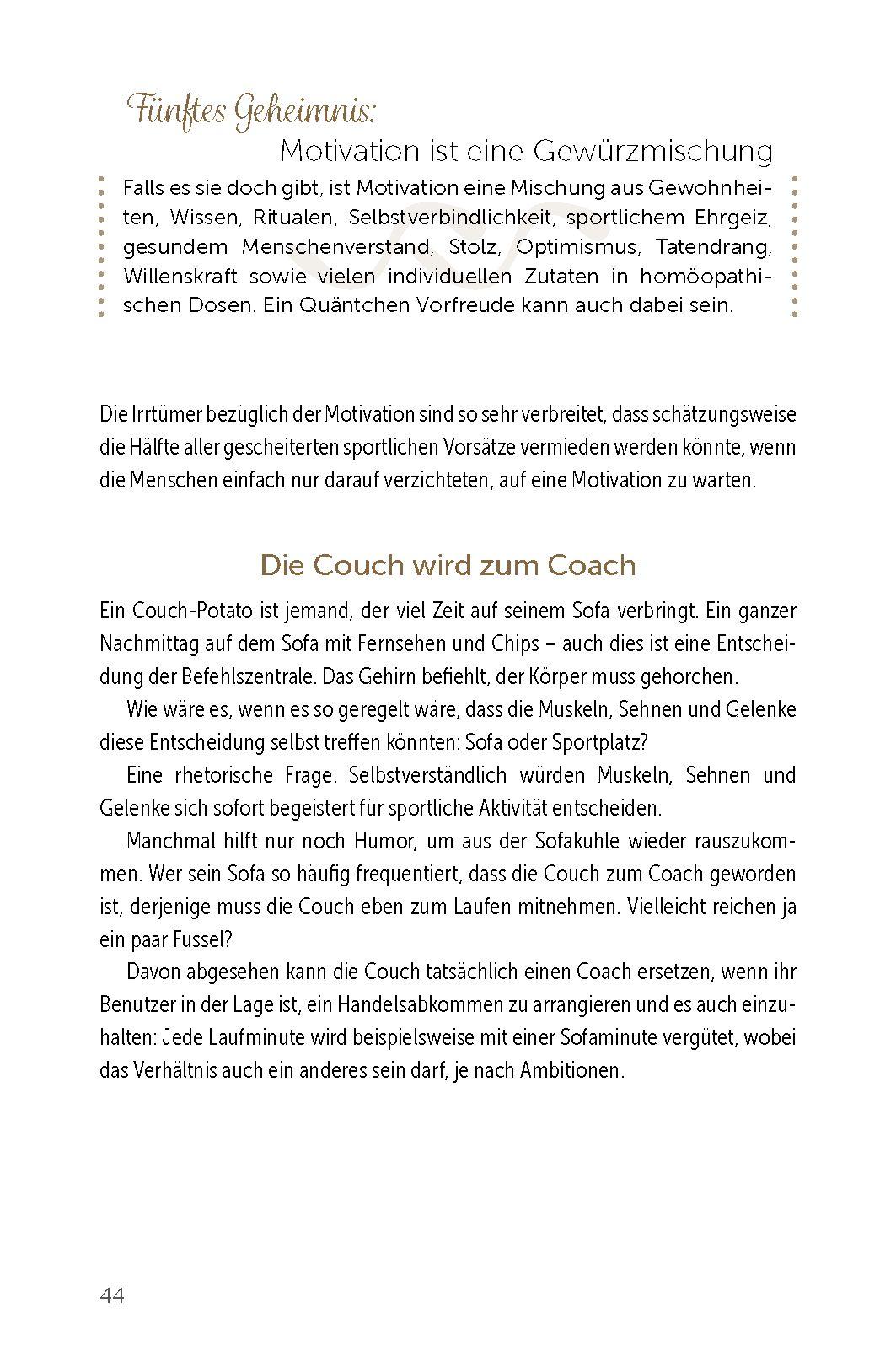 Beispielinhalt (Bild) Das Funkeln der Schweißperlen