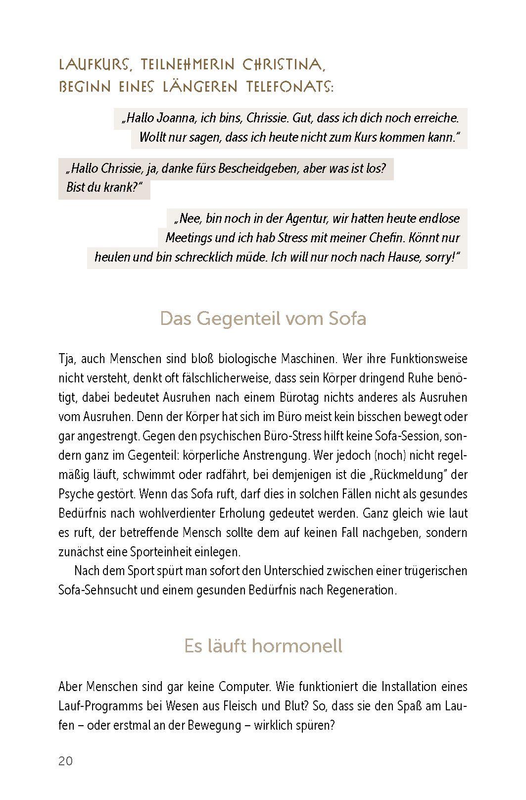 Beispielinhalt (Bild) Das Funkeln der Schweißperlen