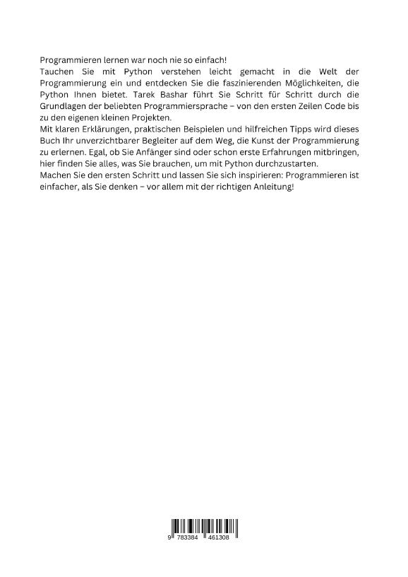 Rückseitencover Python verstehen leicht gemacht