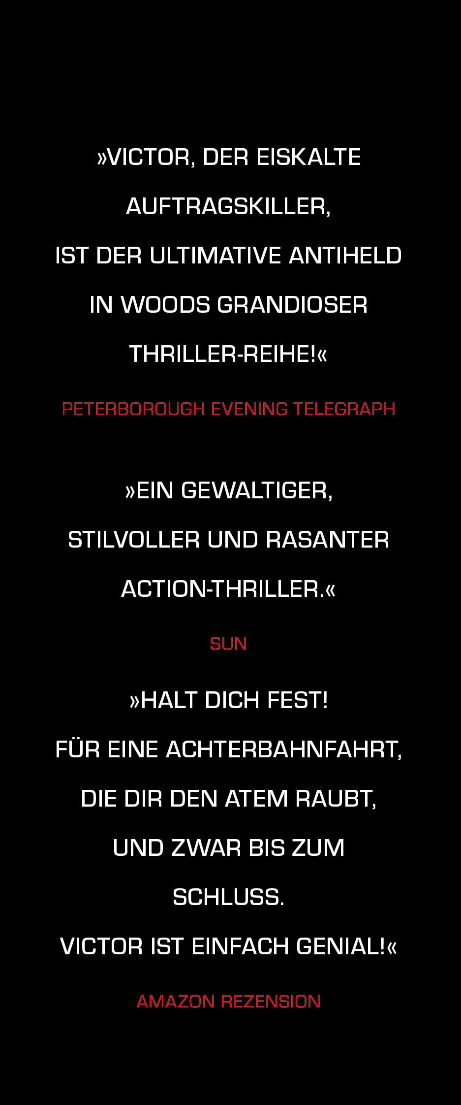 Beispielinhalt (Bild) Blood Debt - Blutschuld. Auge um Auge, Zahn um Zahn.