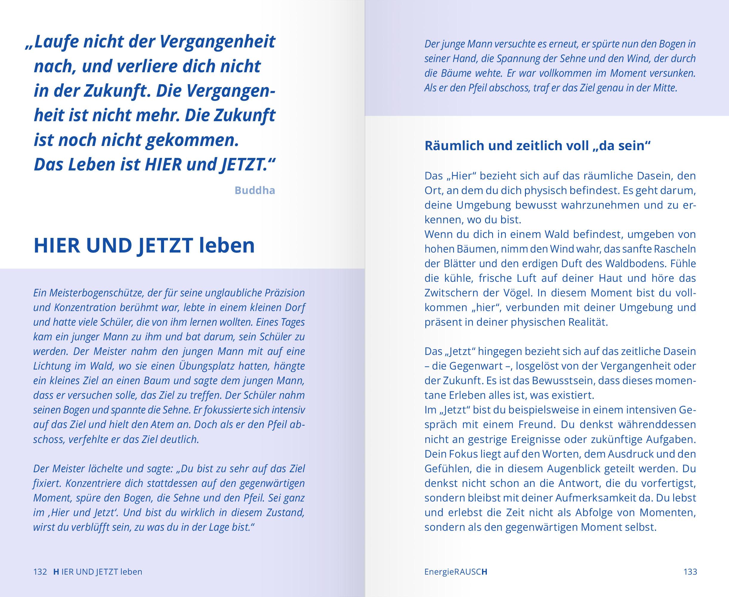 Beispielinhalt (Bild) EnergieRAUSCH - Schluss mit Antriebslosigkeit, Stress und Sorgen