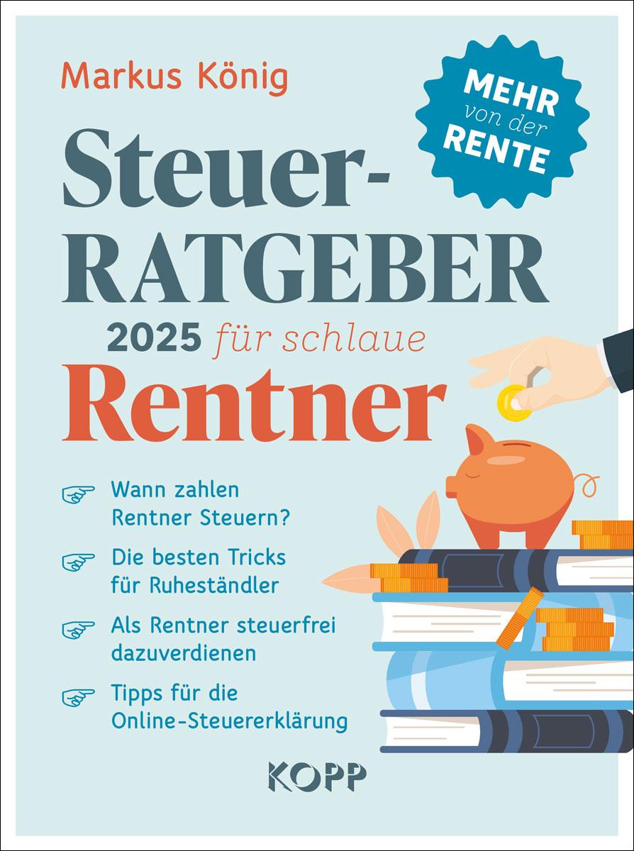 Vorderes Coverbild Steuerratgeber 2025 für schlaue Rentner