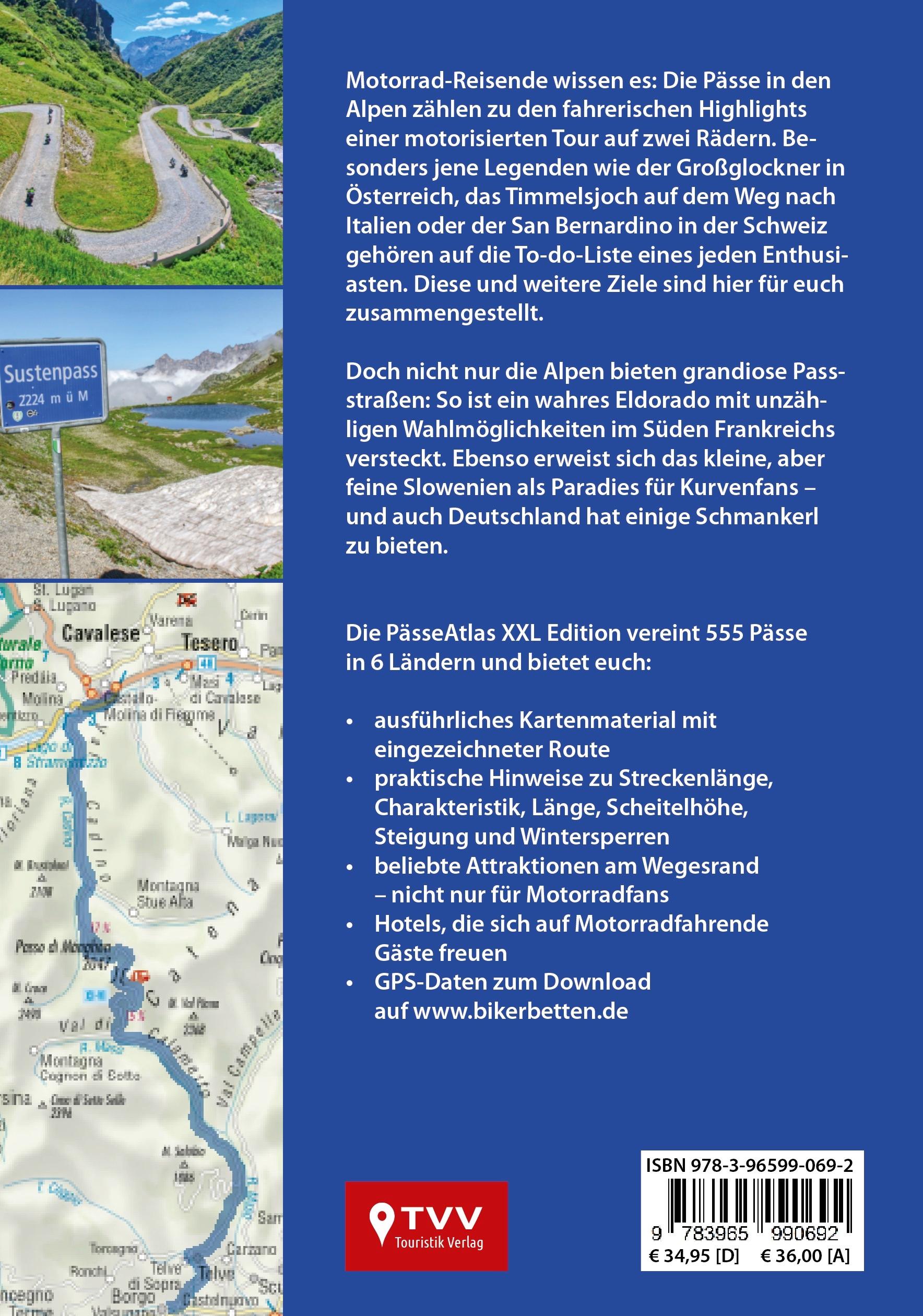 Rückseitencover PÄSSE ATLAS - XXL Edition