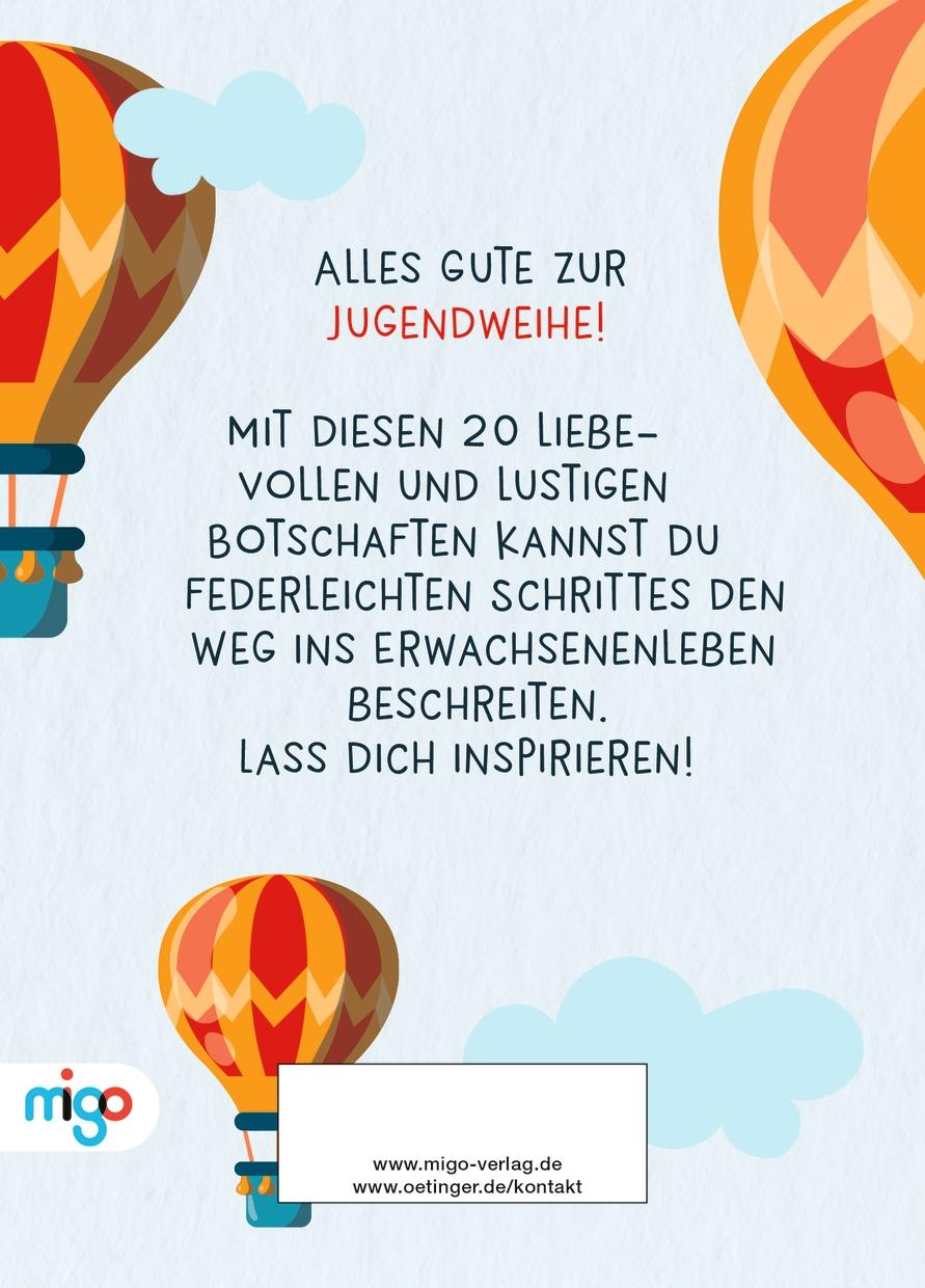 Rückseitencover Für dich zur Jugendweihe