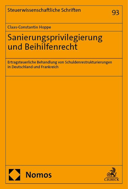 Vorderes Coverbild Sanierungsprivilegierung und Beihilfenrecht