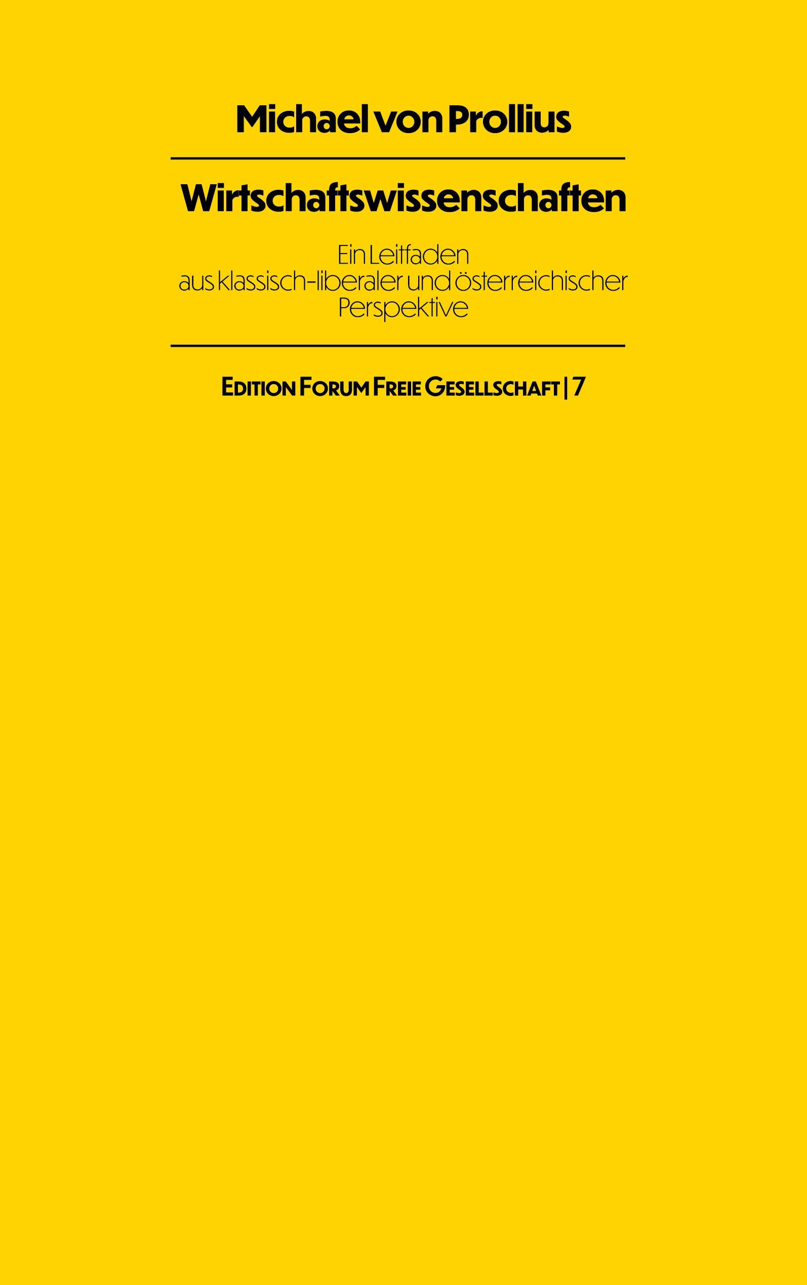 Vorderes Coverbild Wirtschaftswissenschaften