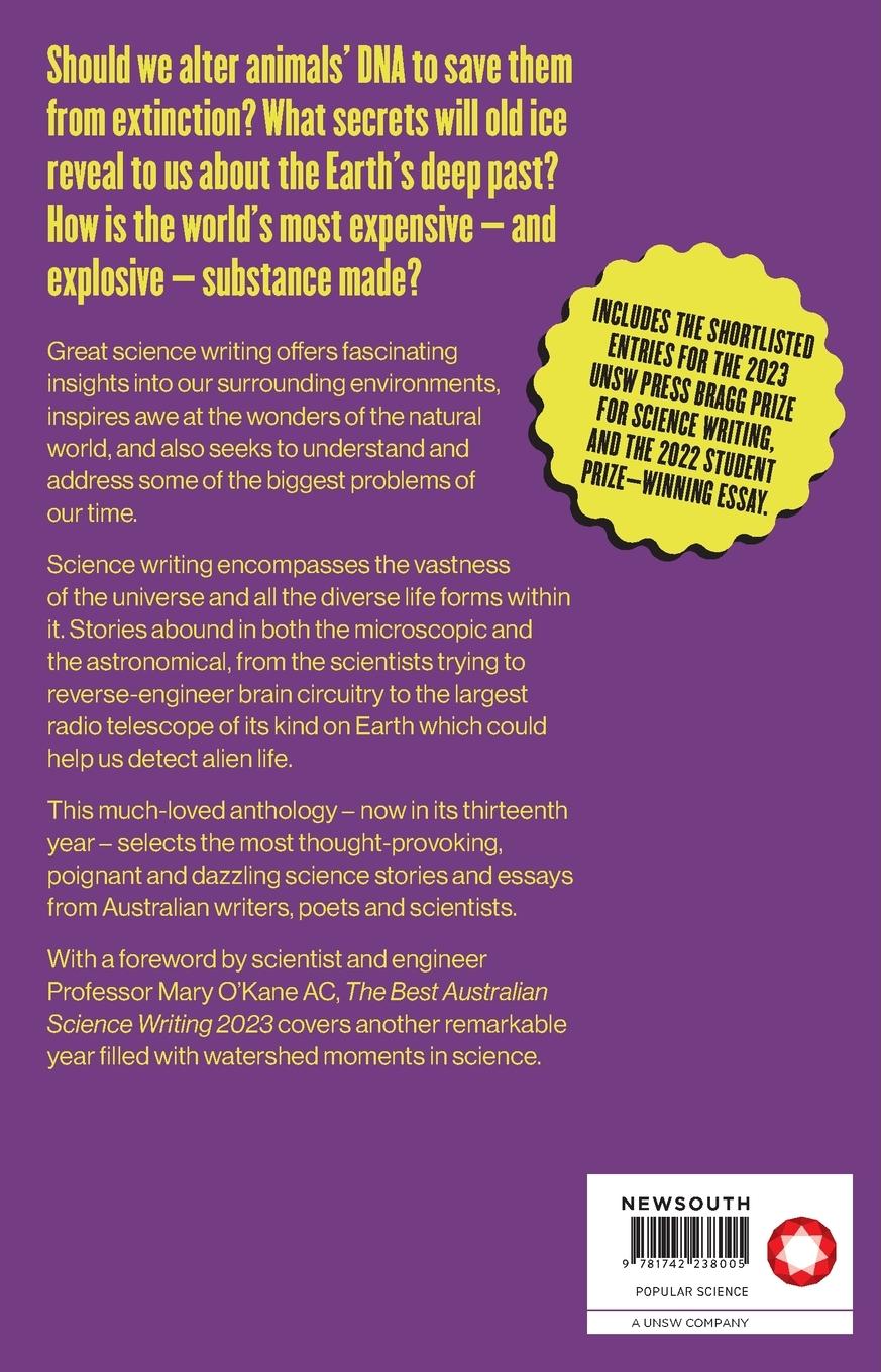 Rückseitencover The Best Australian Science Writing 2023