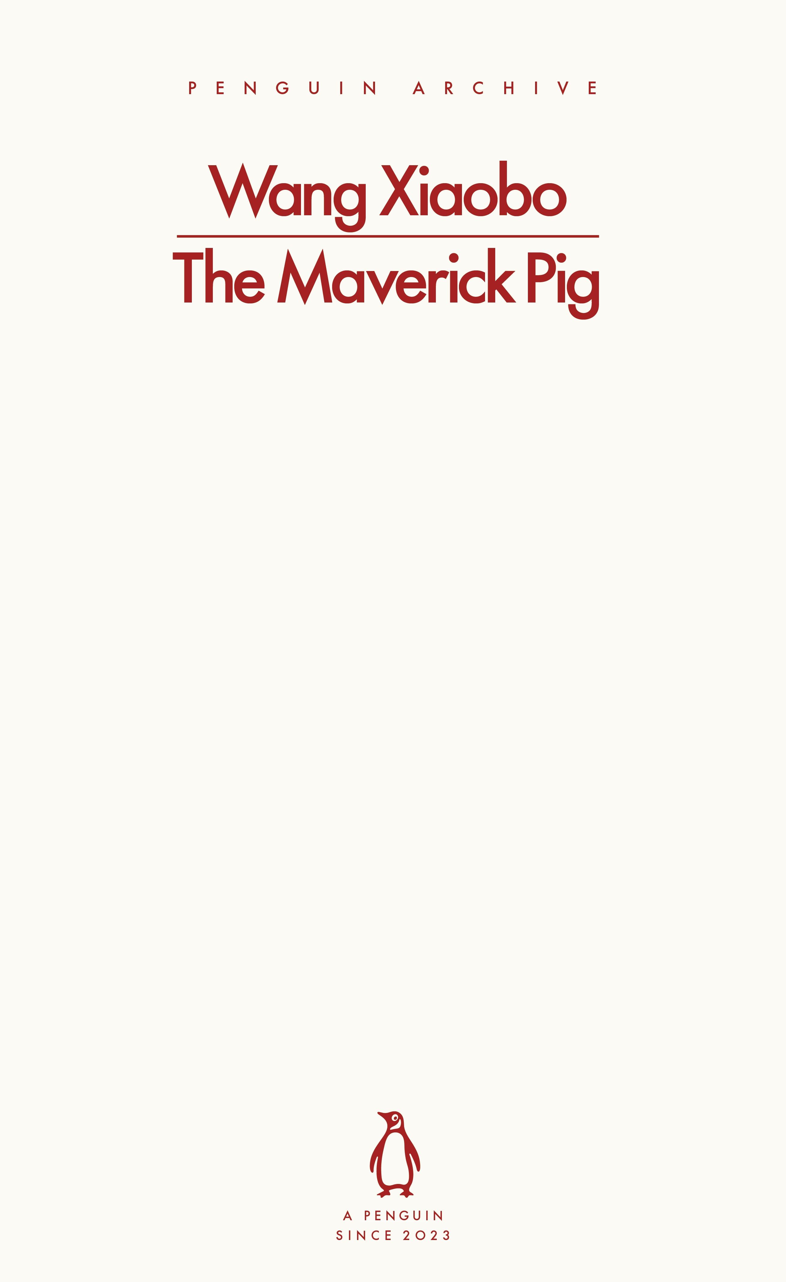 Vorderes Coverbild The Maverick Pig
