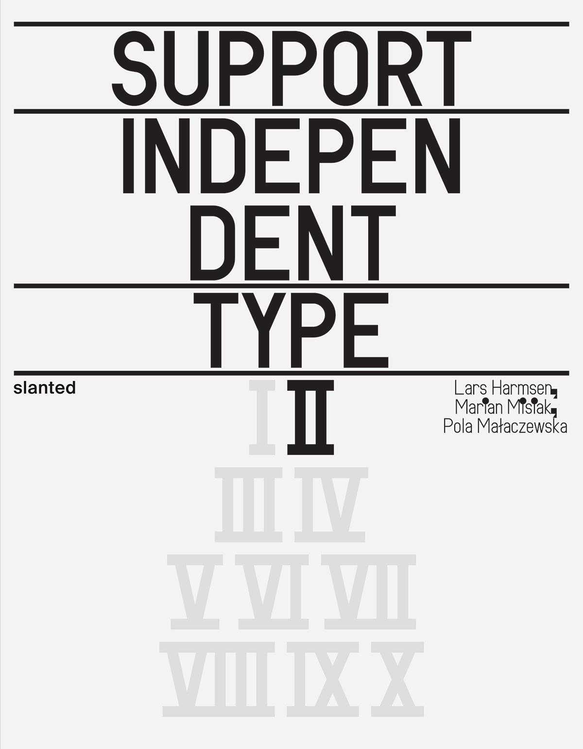 Vorderes Coverbild Support Independent Type II
