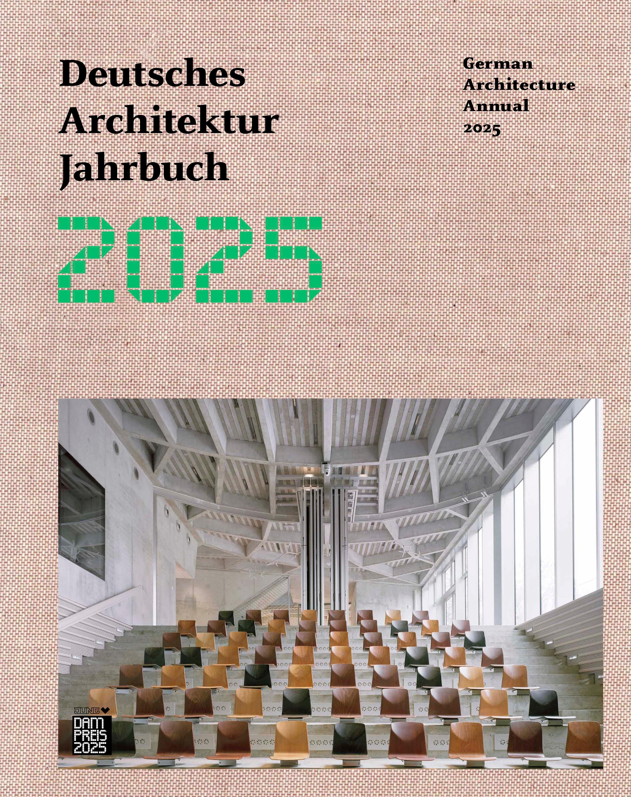Vorderes Coverbild Deutsches Architektur Jahrbuch 2025 / German Architecture Annual 2025