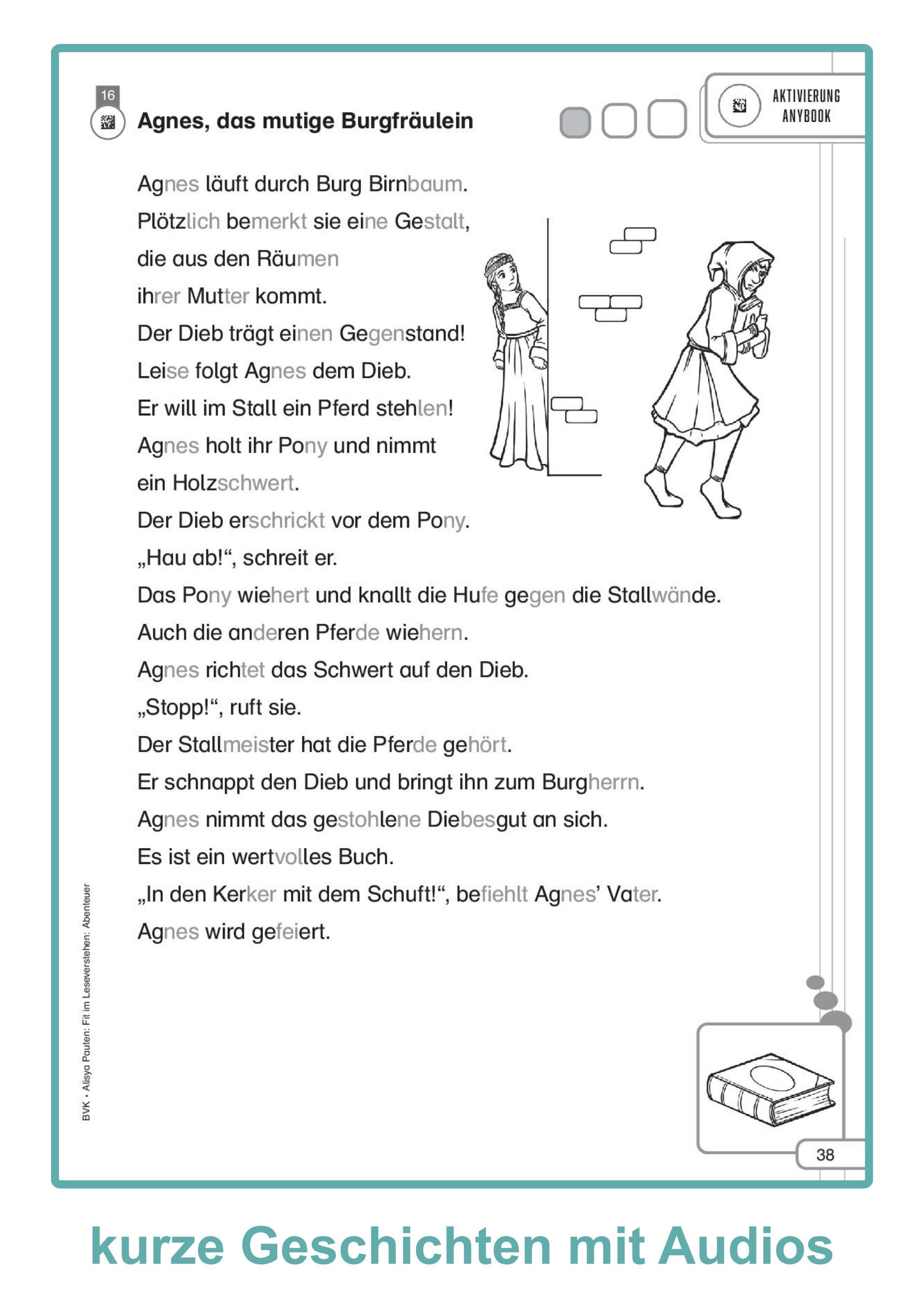 Beispielinhalt (Bild) Fit im Leseverstehen - Abenteuer