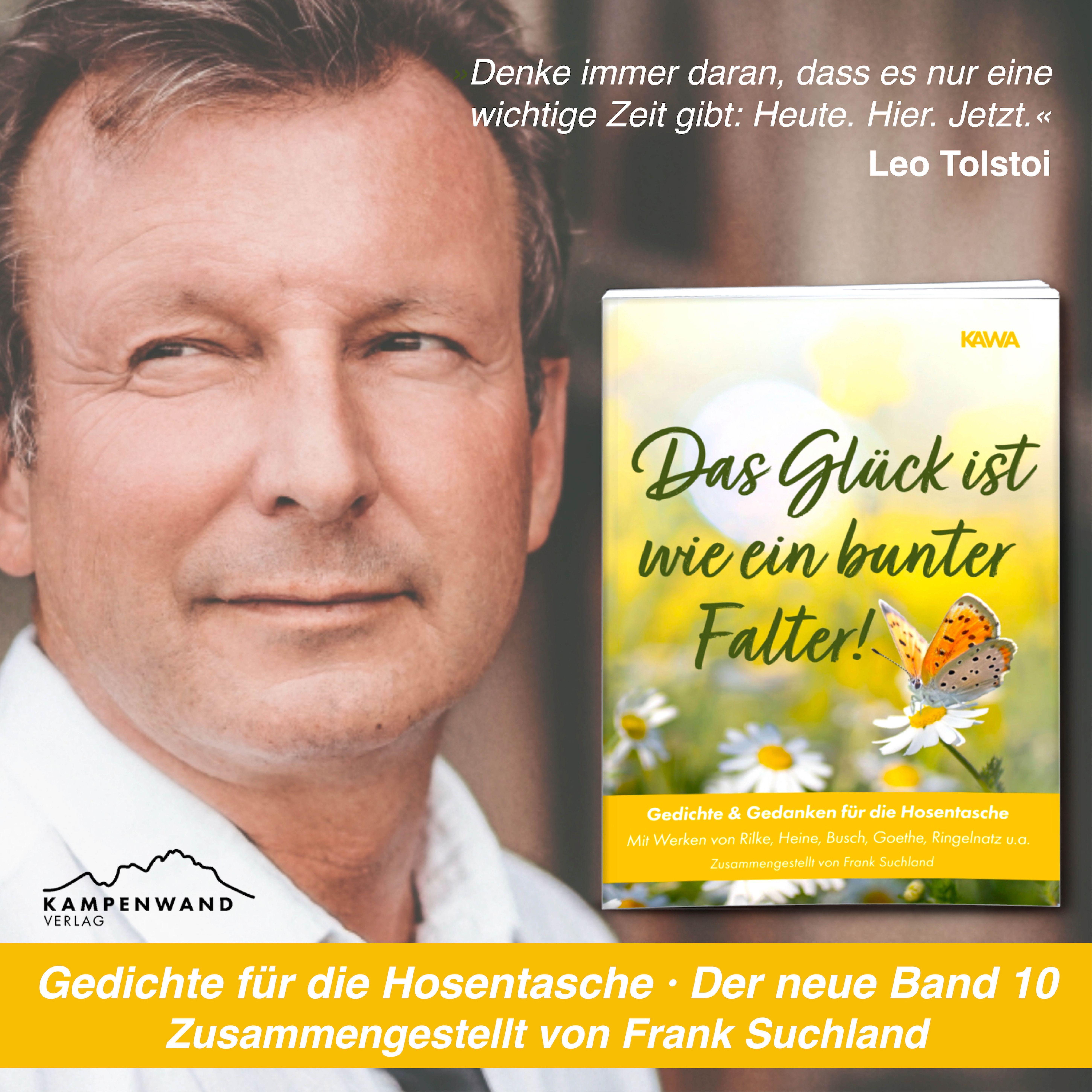 Beispielinhalt (Bild) Das Glück ist wie ein bunter Falter!